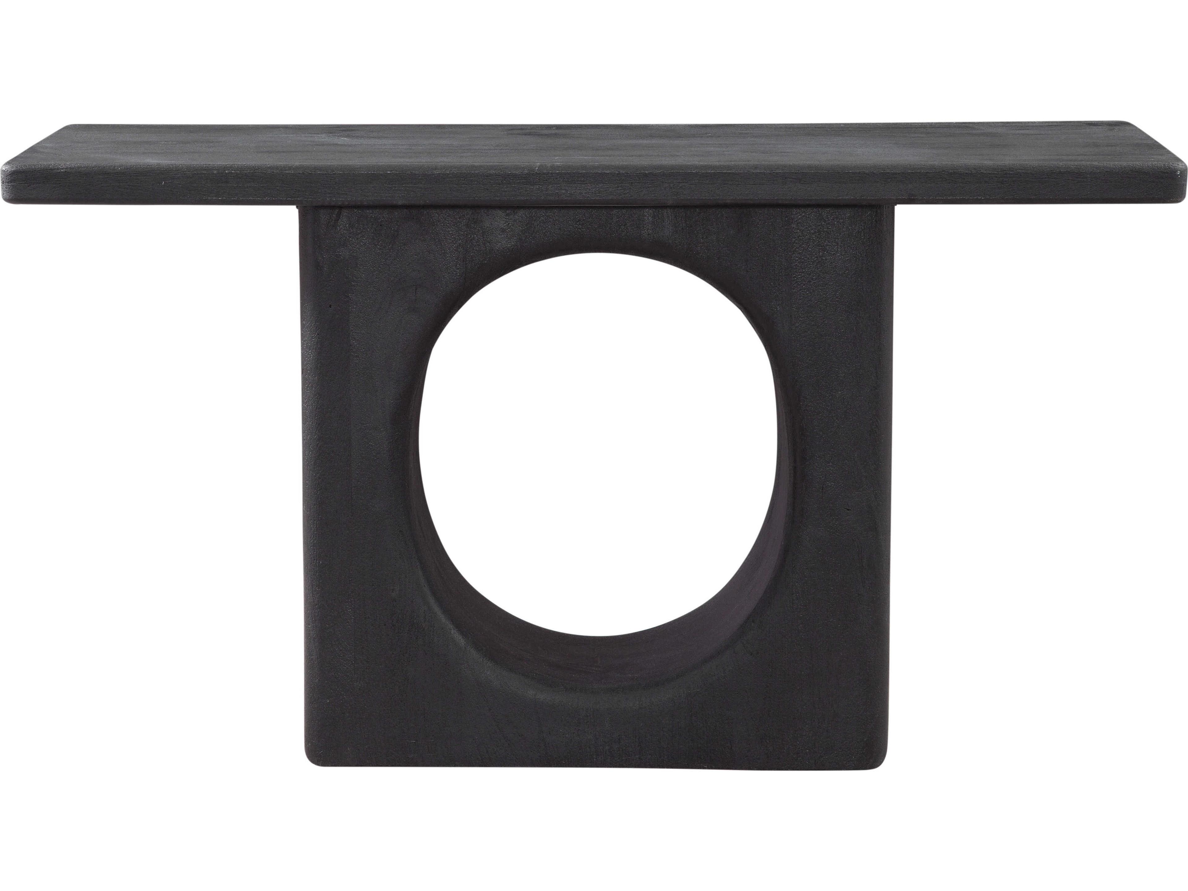 Bassett Mirror Black Compass Console Table