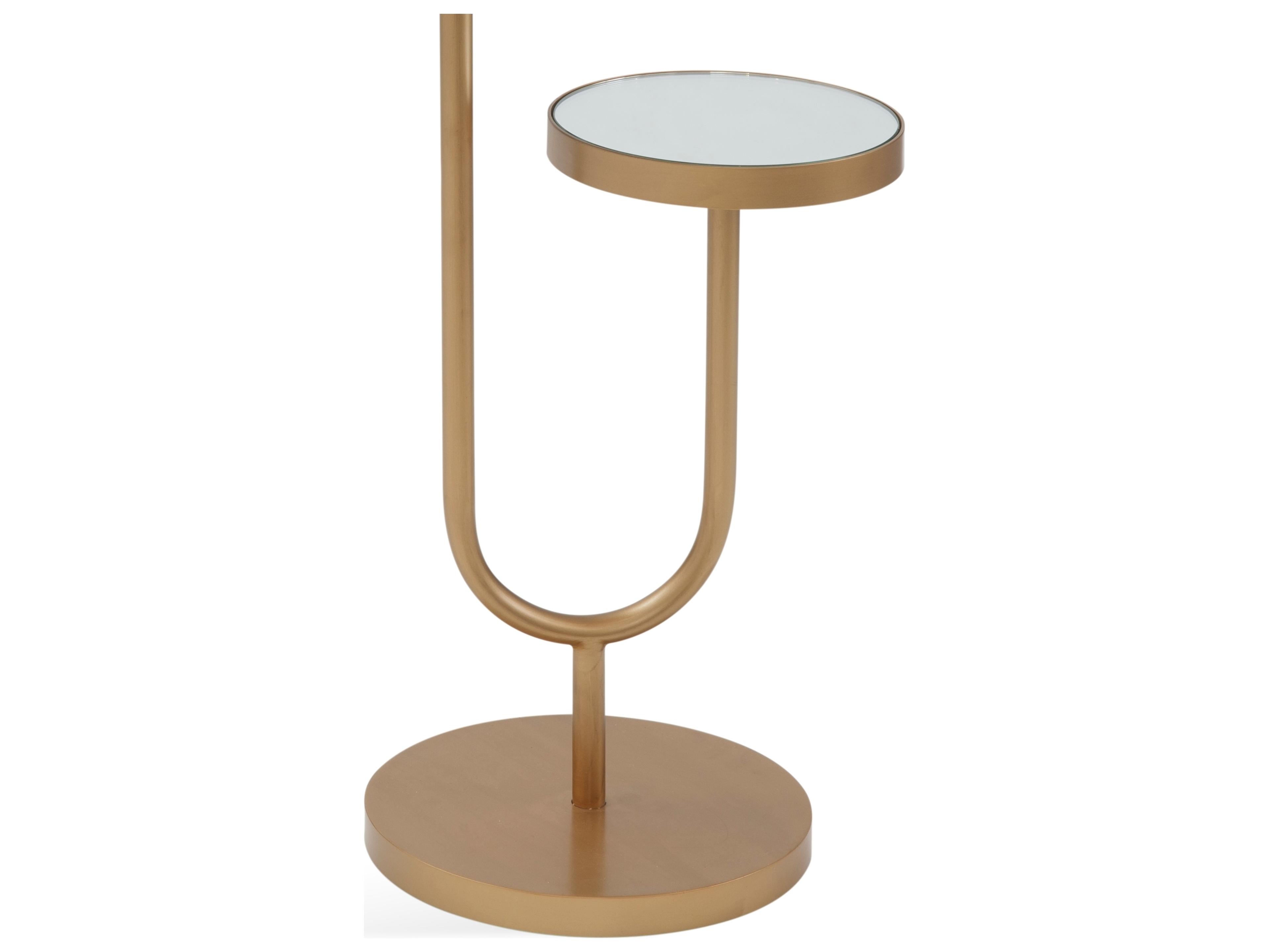 Bassett Mirror High-low Scatter Round Gold End Table