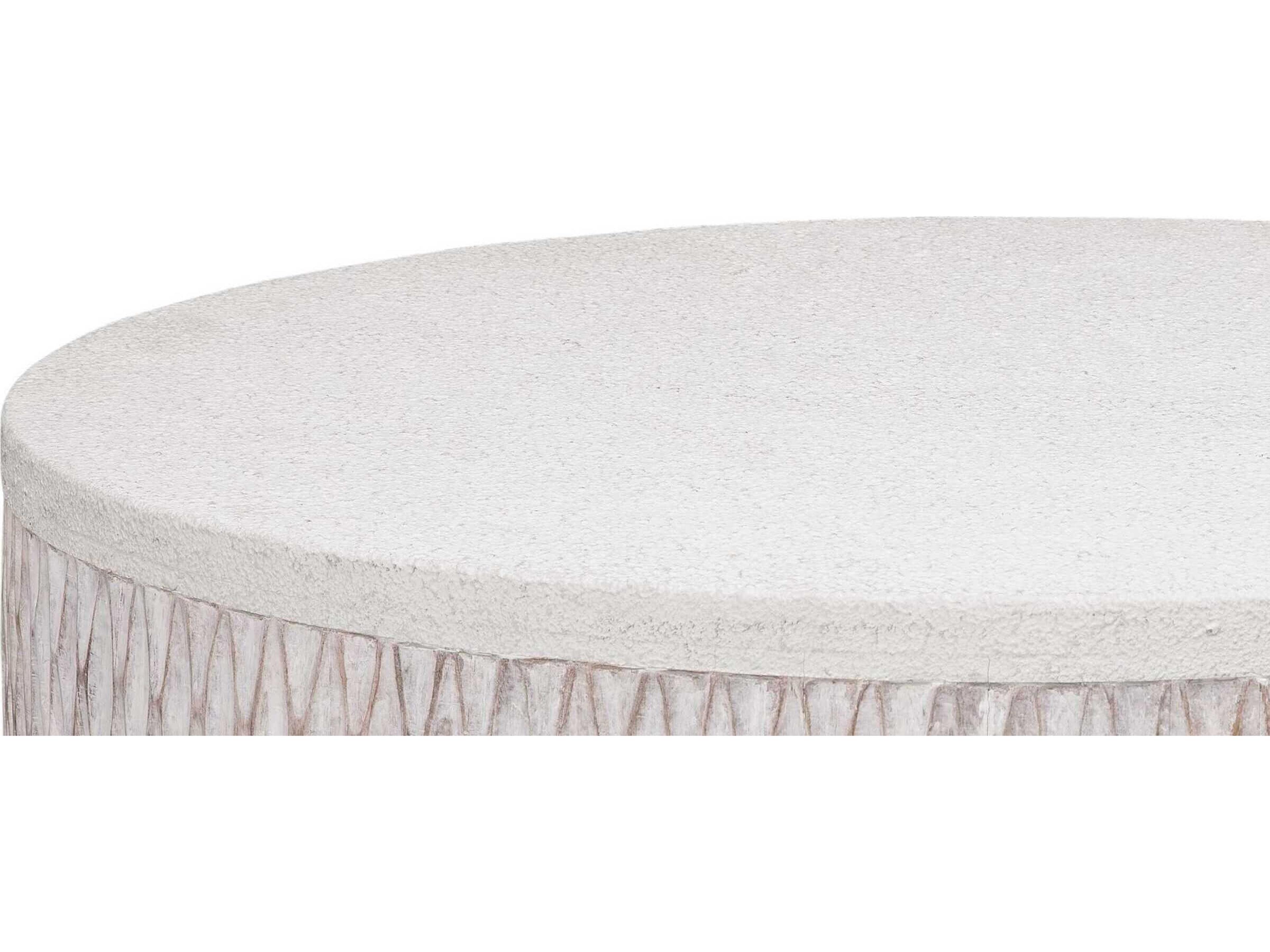 Bassett Mirror White Brewer Accent Cocktail Table