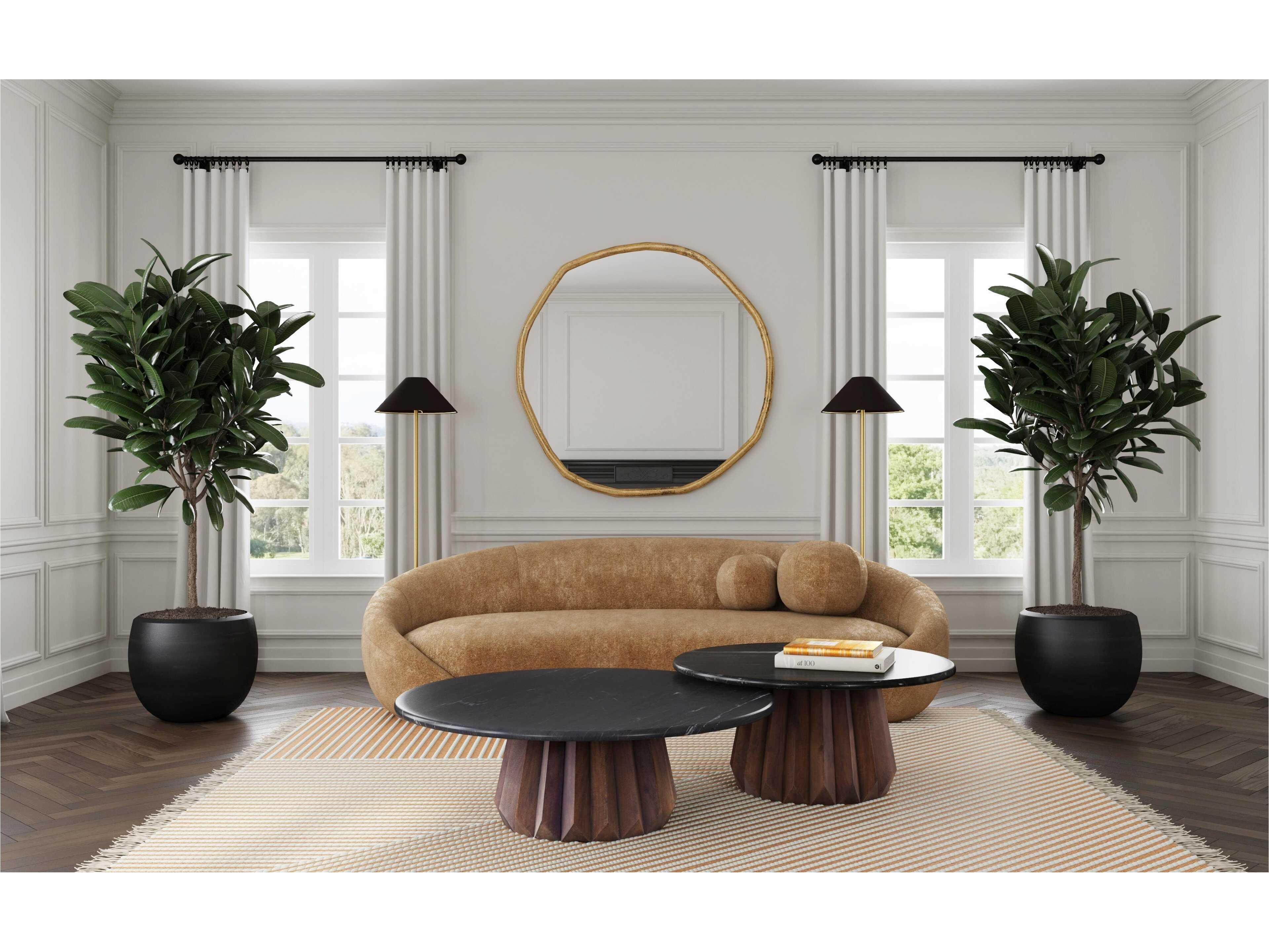 Bassett Mirror Brown Jennings Nesting Large Cocktail Table