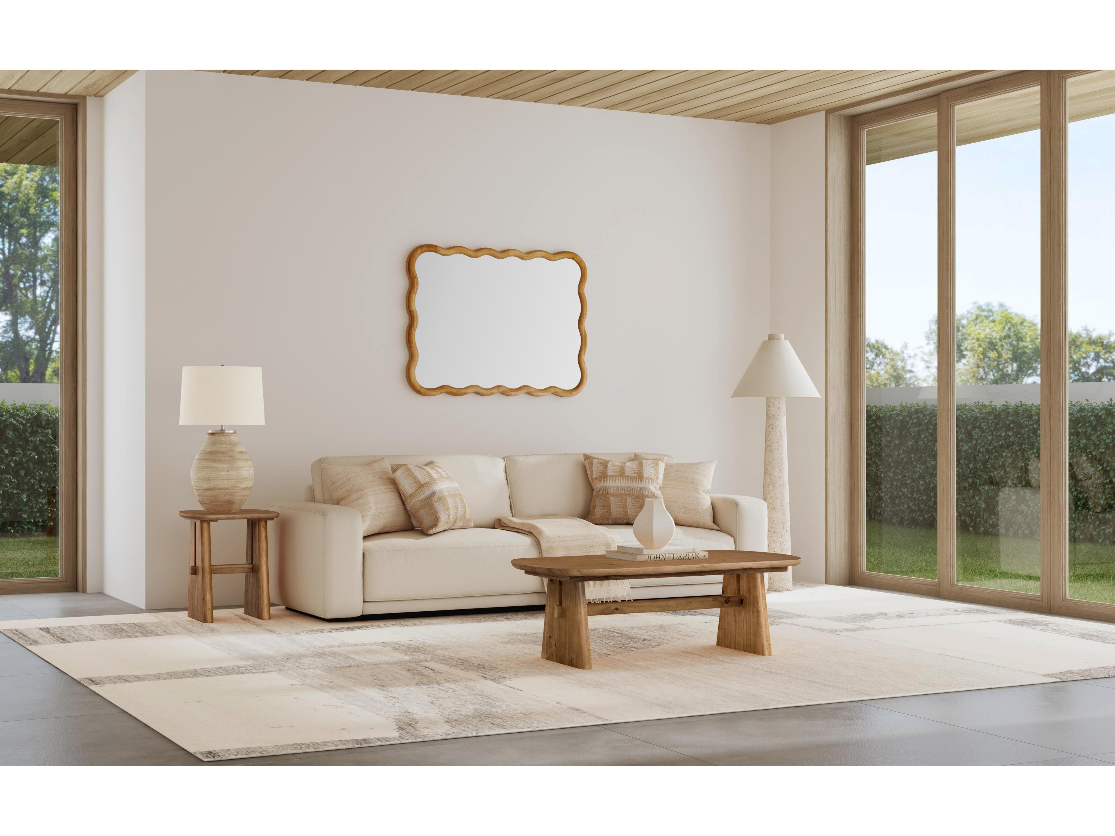 Bassett Mirror Knox Rectangular Wood Coffee Table