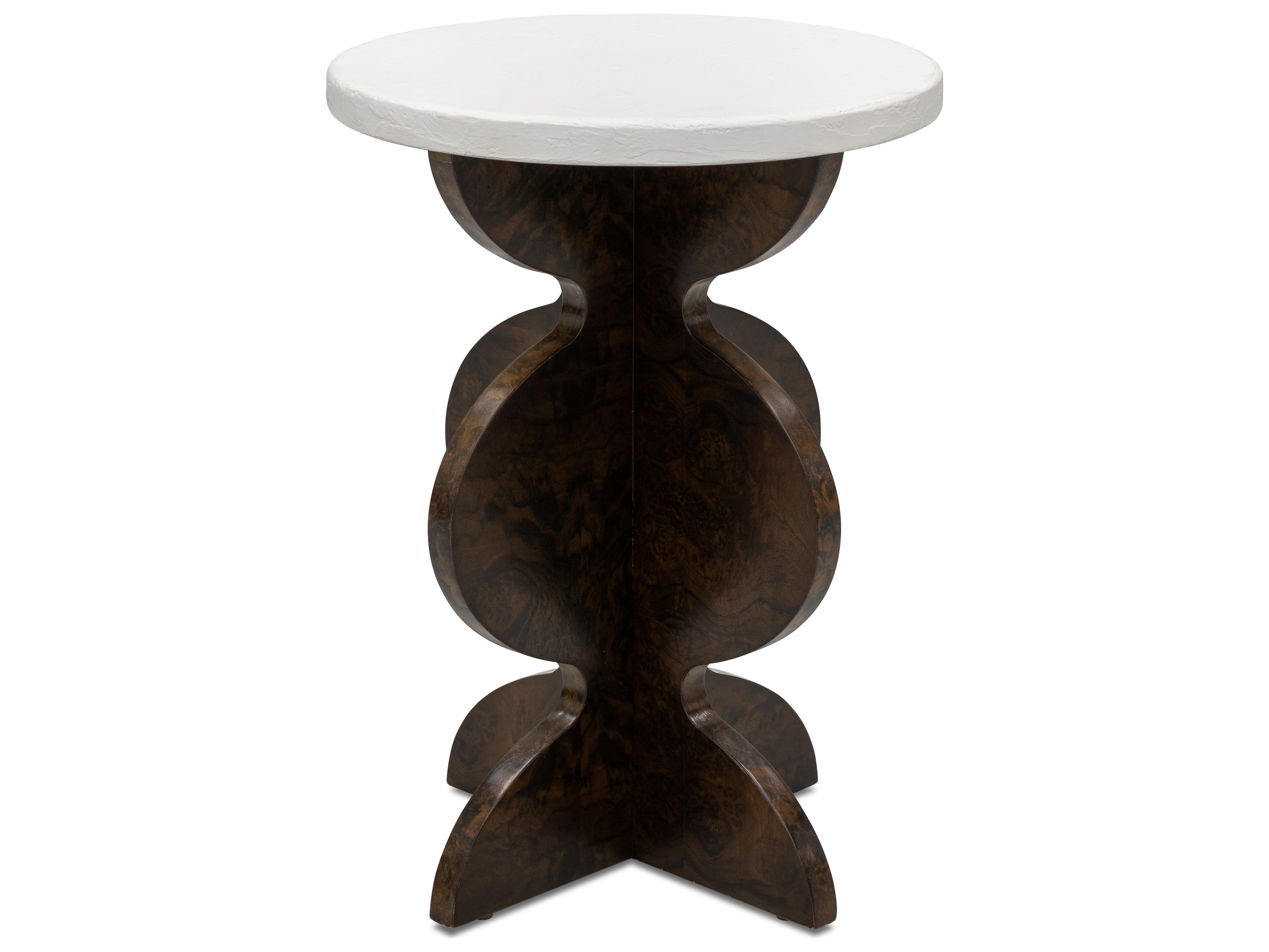 Bassett Mirror Paloma Round Stone End Table