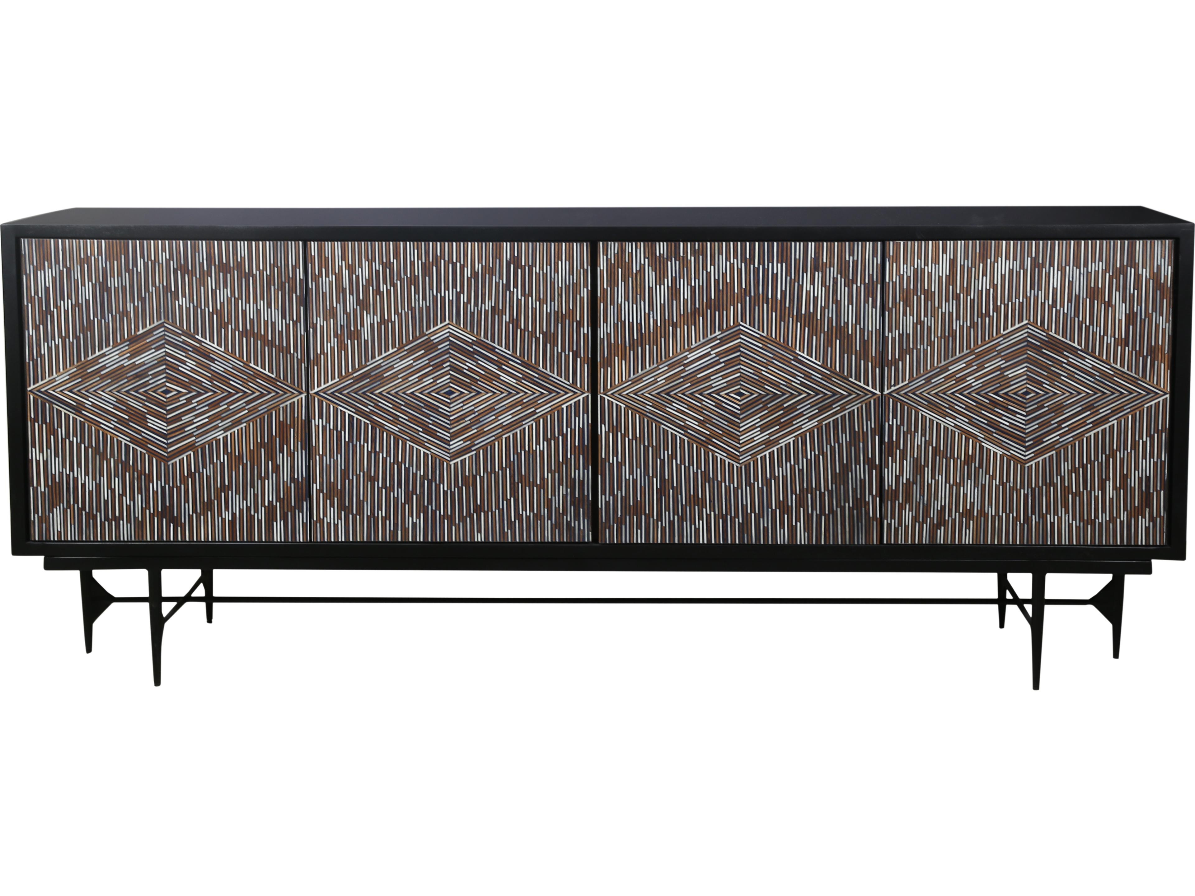 Bassett Mirror 80" Mango Wood Brown Sideboard