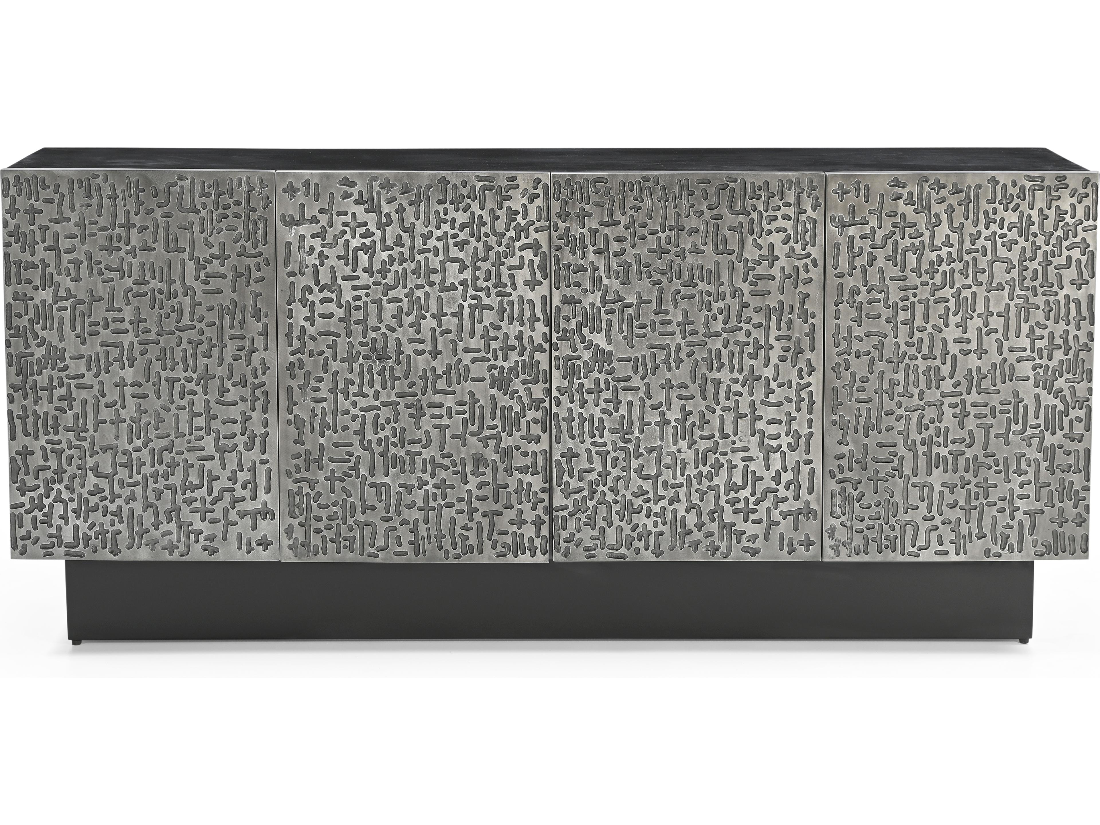 Bassett Mirror 72" Black Sideboard