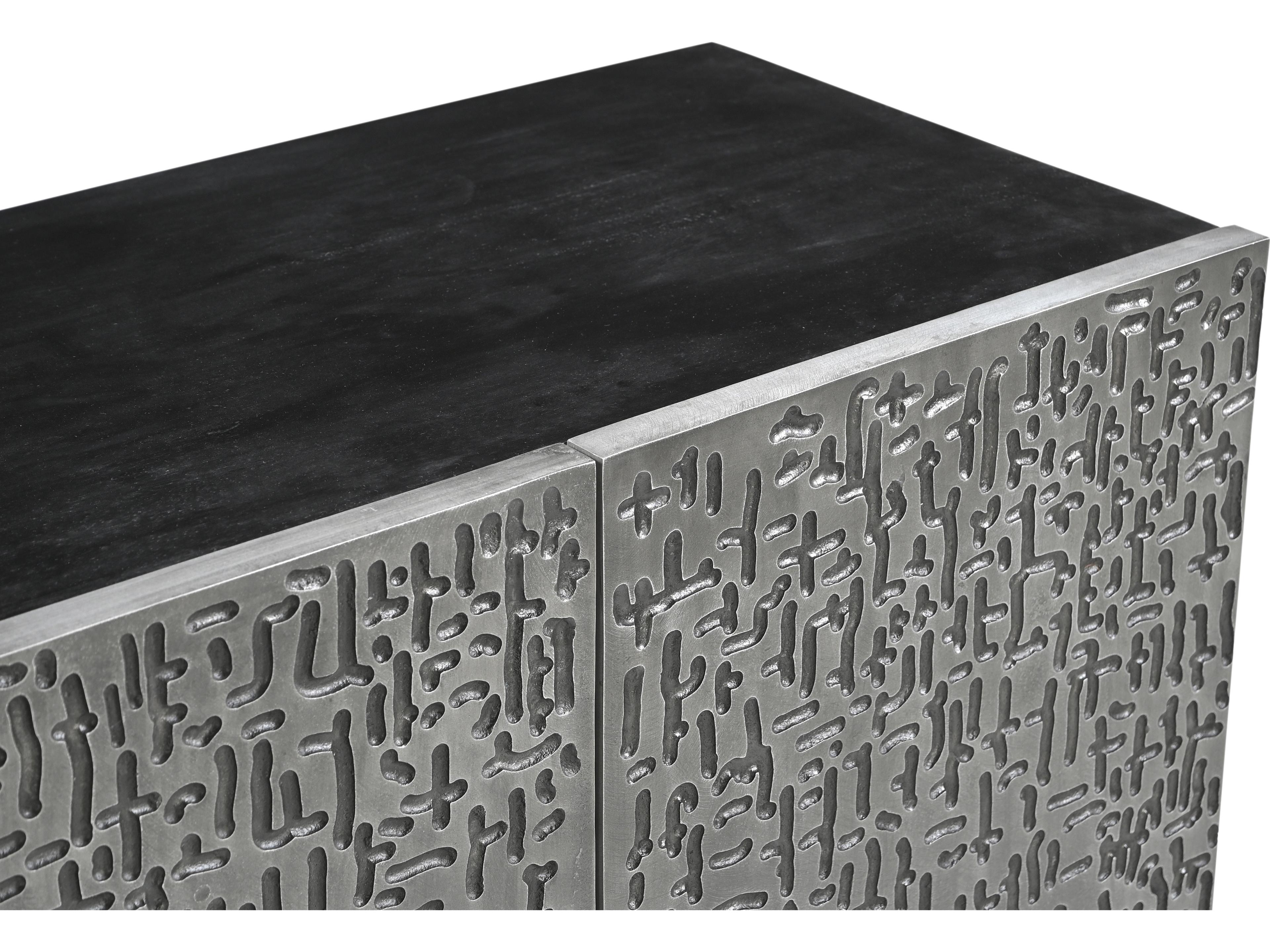 Bassett Mirror 72" Black Sideboard