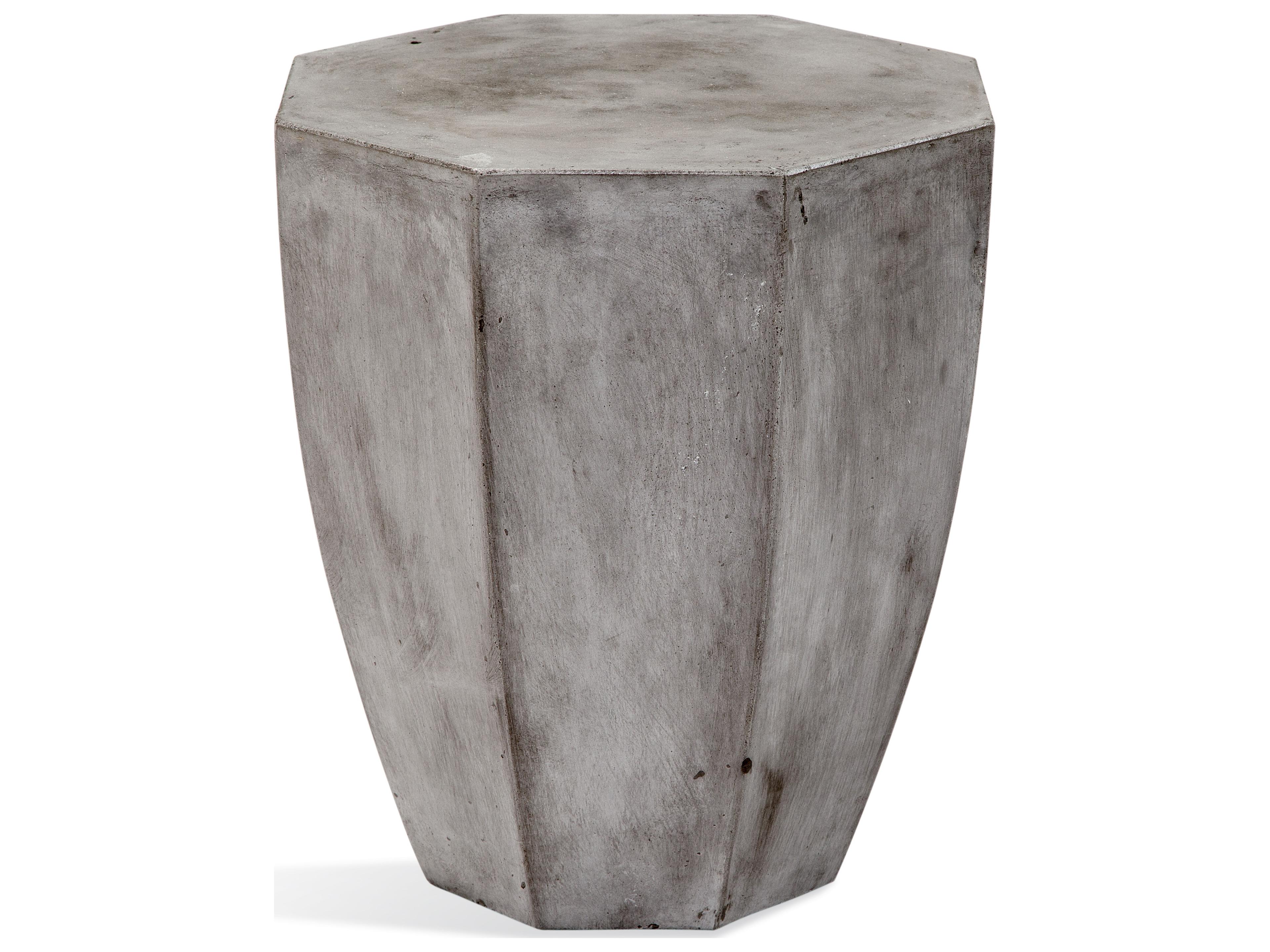 Babalou Octagon Concrete End Table