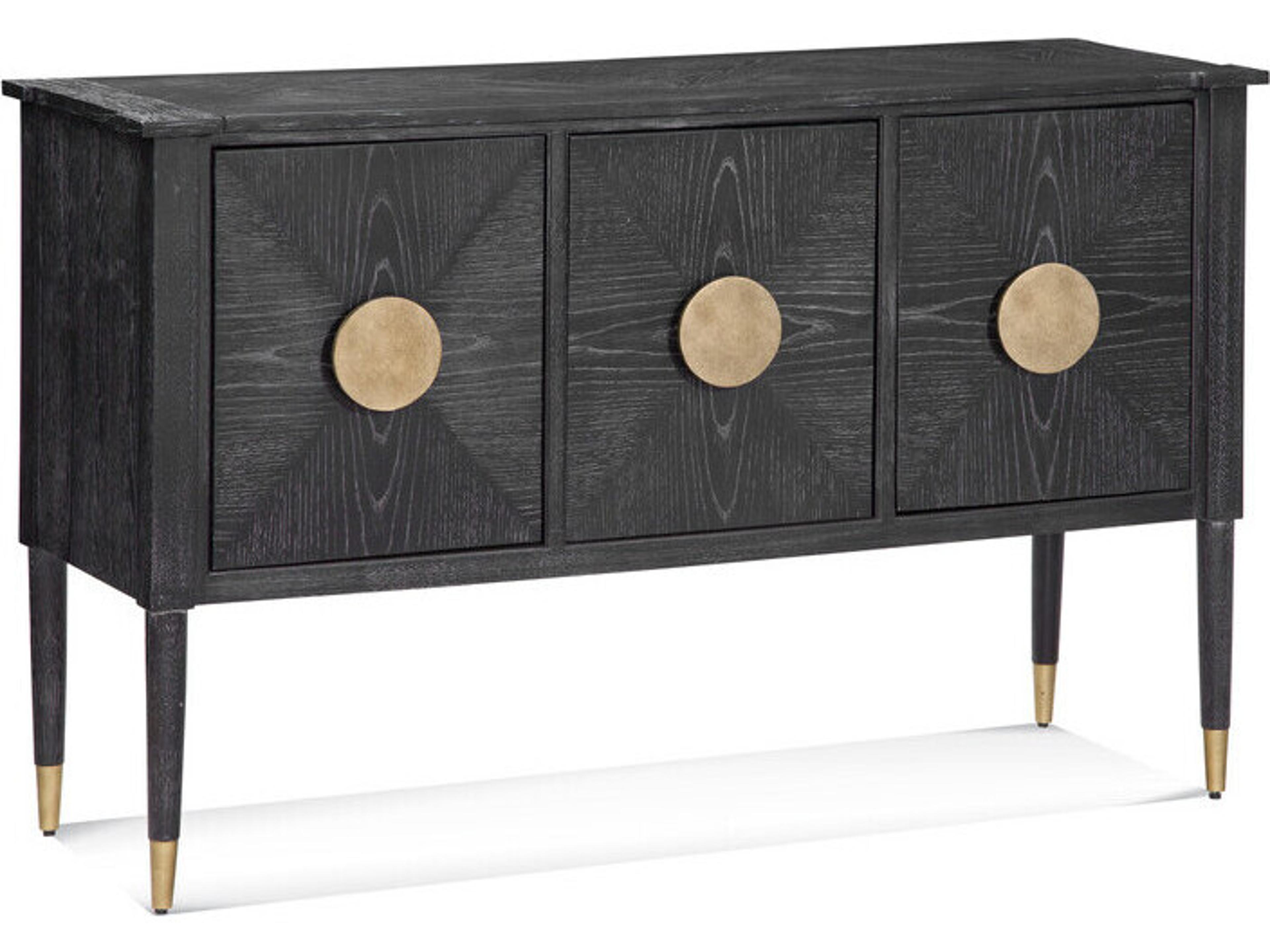 Jensen Rectangular Wood Cerused Oak Consolee Table