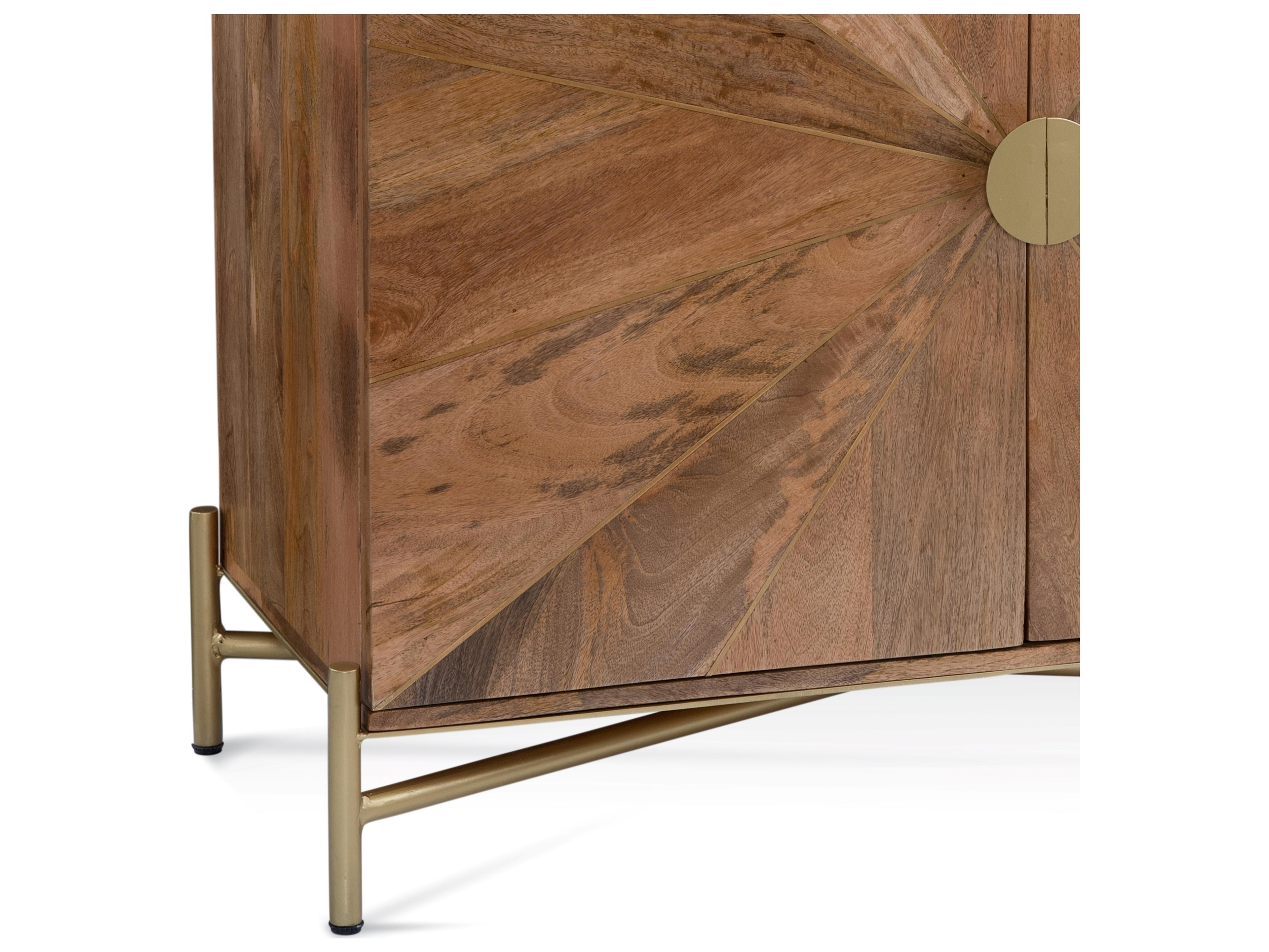 Bassett Mirror Natural Gold Mango Wood Accent Chest
