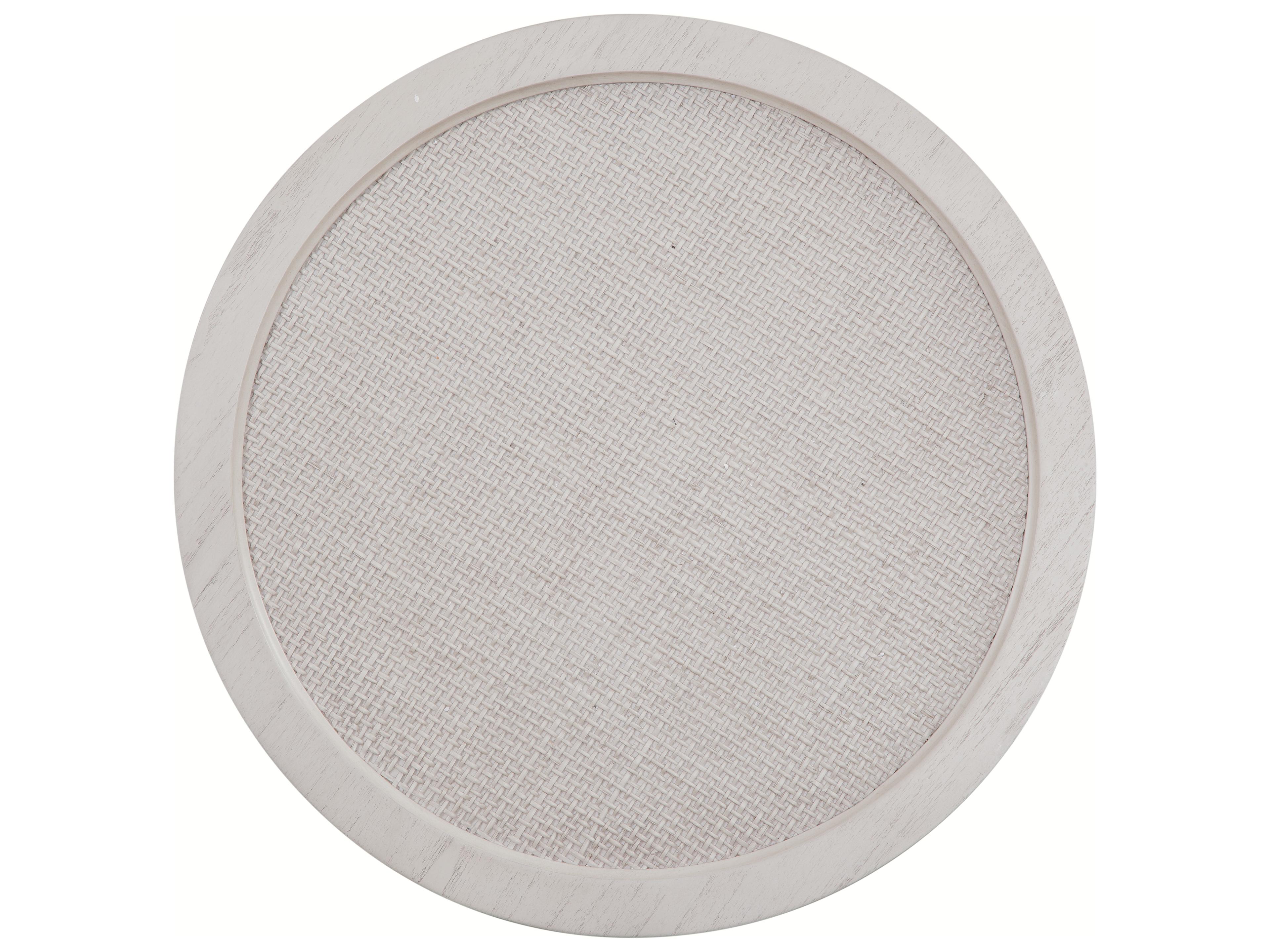 Bassett Mirror Korey Rectangular Glass White Wash Mindi Dining Table