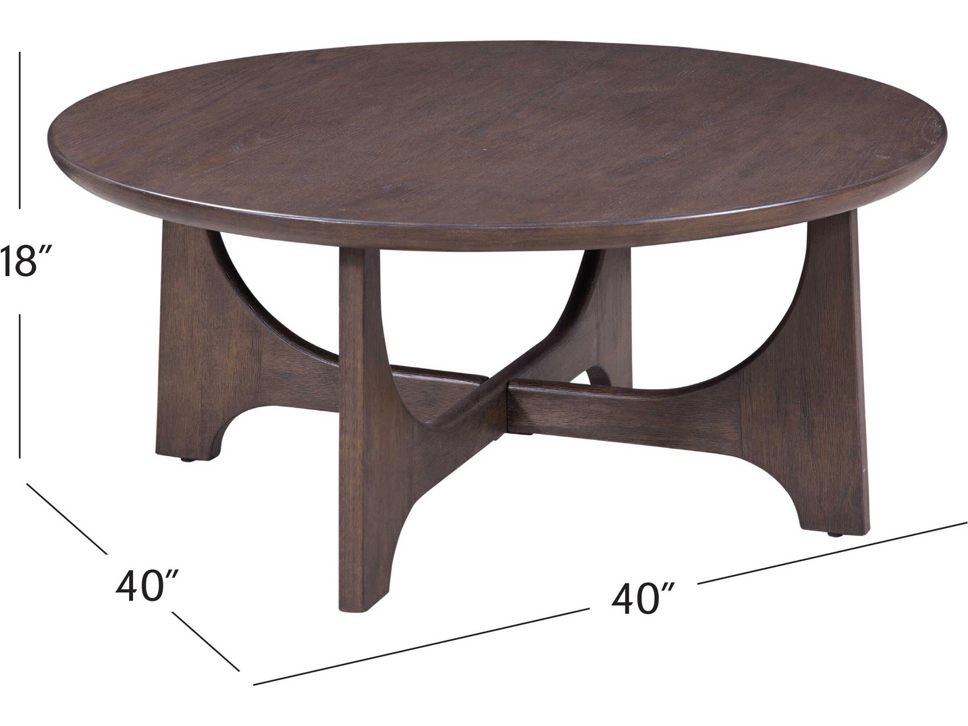 Bassett Mirror Brown Dunnigan Oak Cocktail Table
