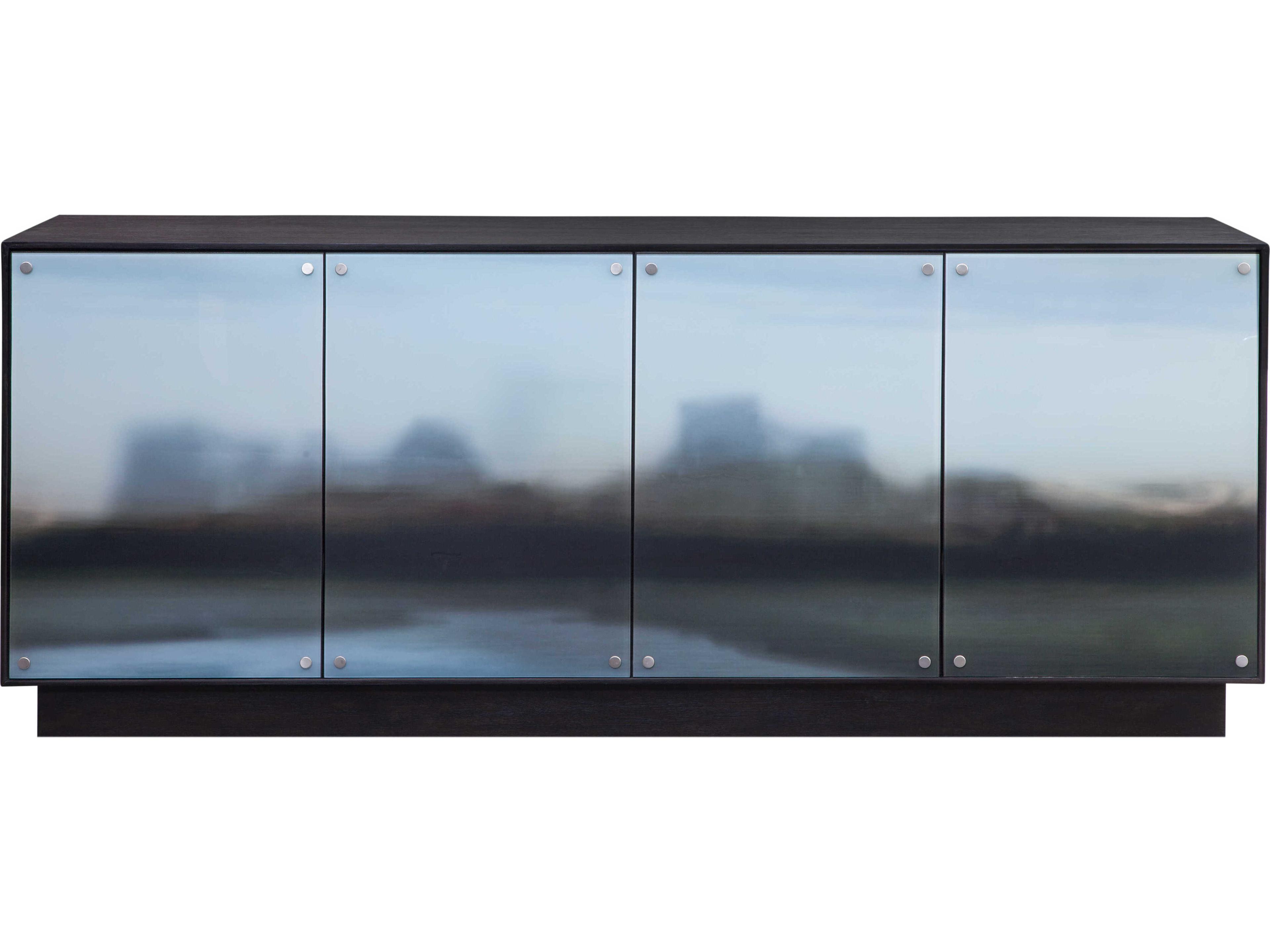 Bassett Mirror 78" Hardwood Blue Sideboard