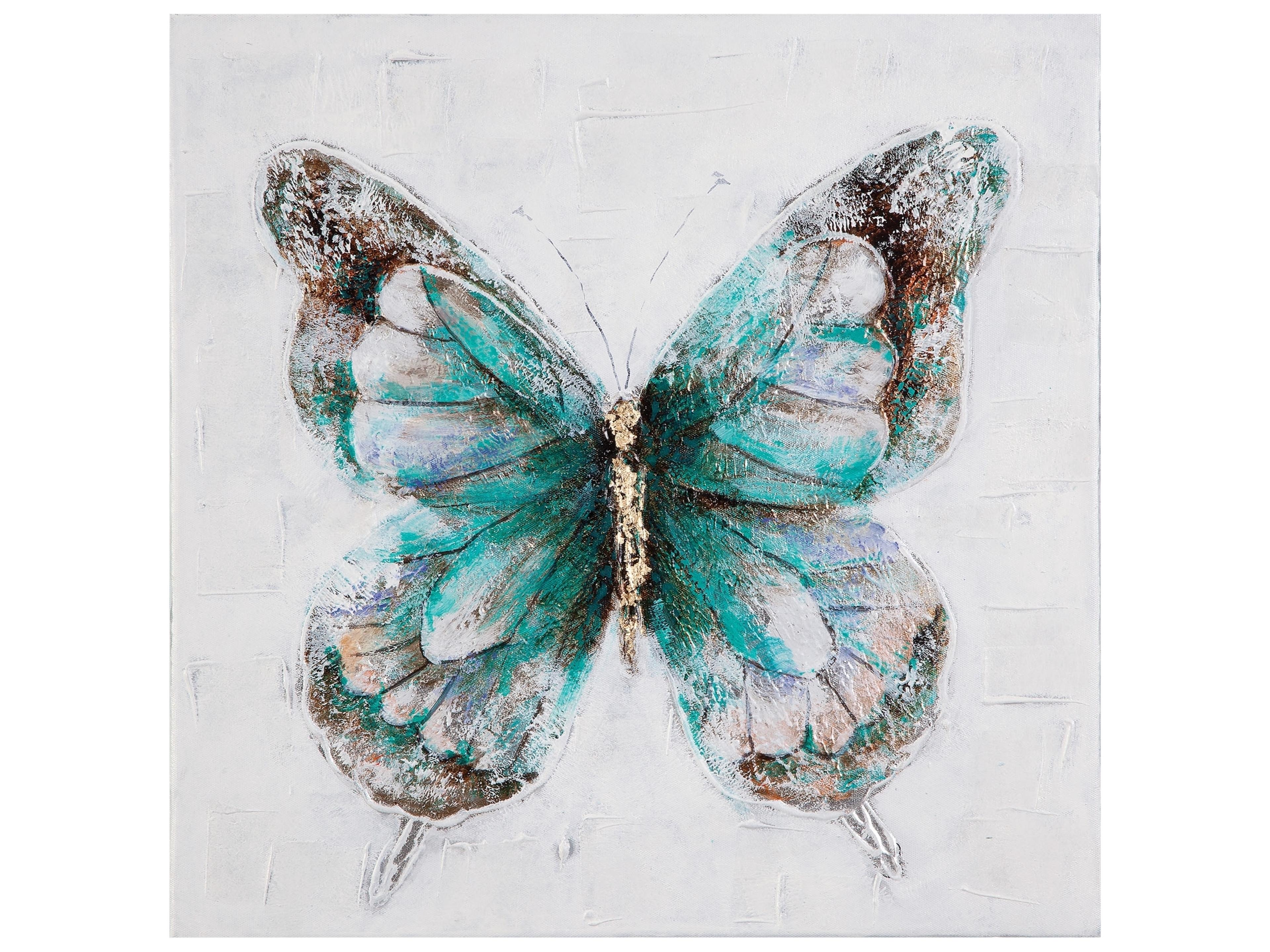 Bassett Mirror Realism Metallic Butterflies Wall Art