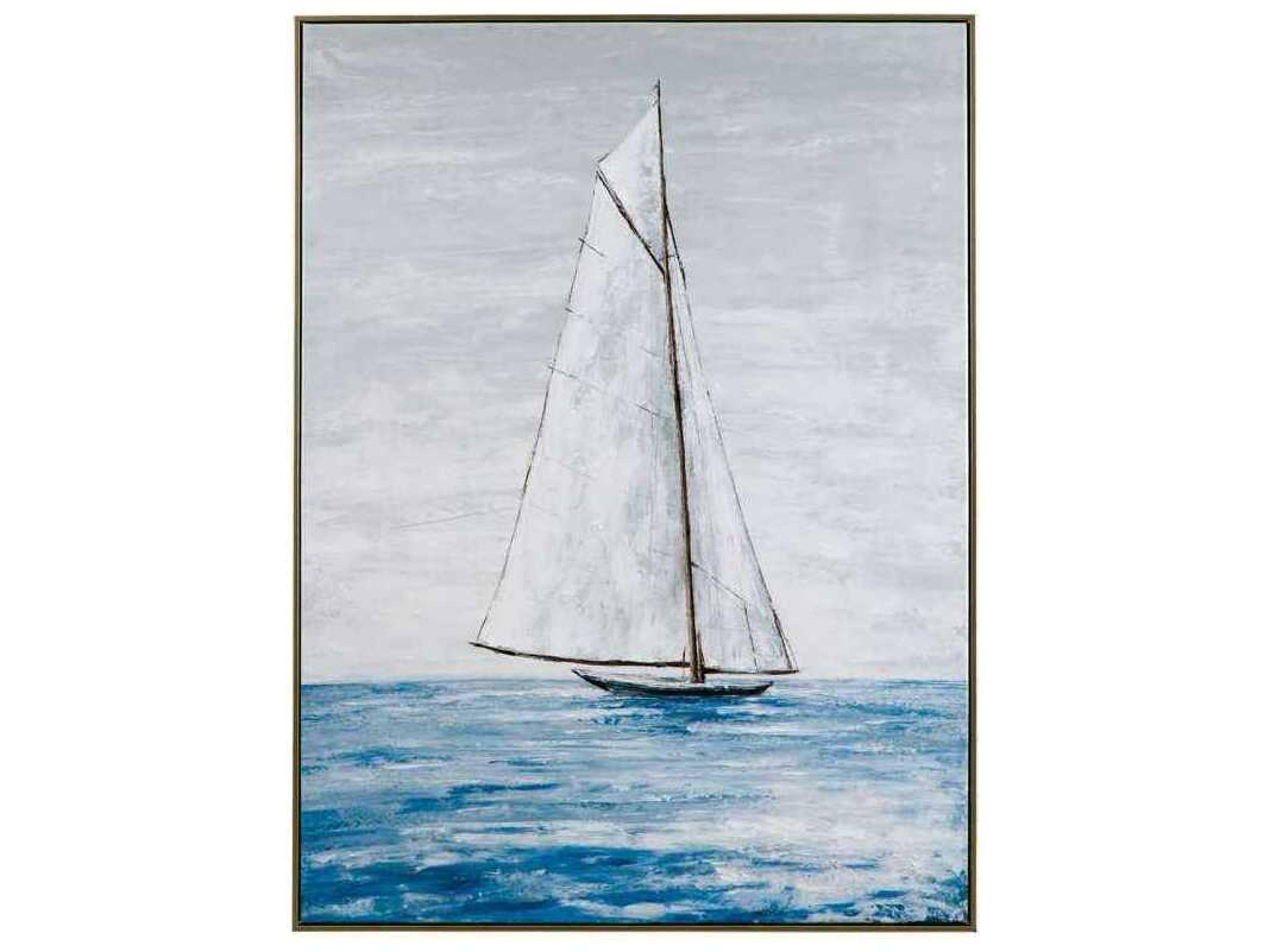 Bassett Mirror 48" Blue Set Sail Wall Art