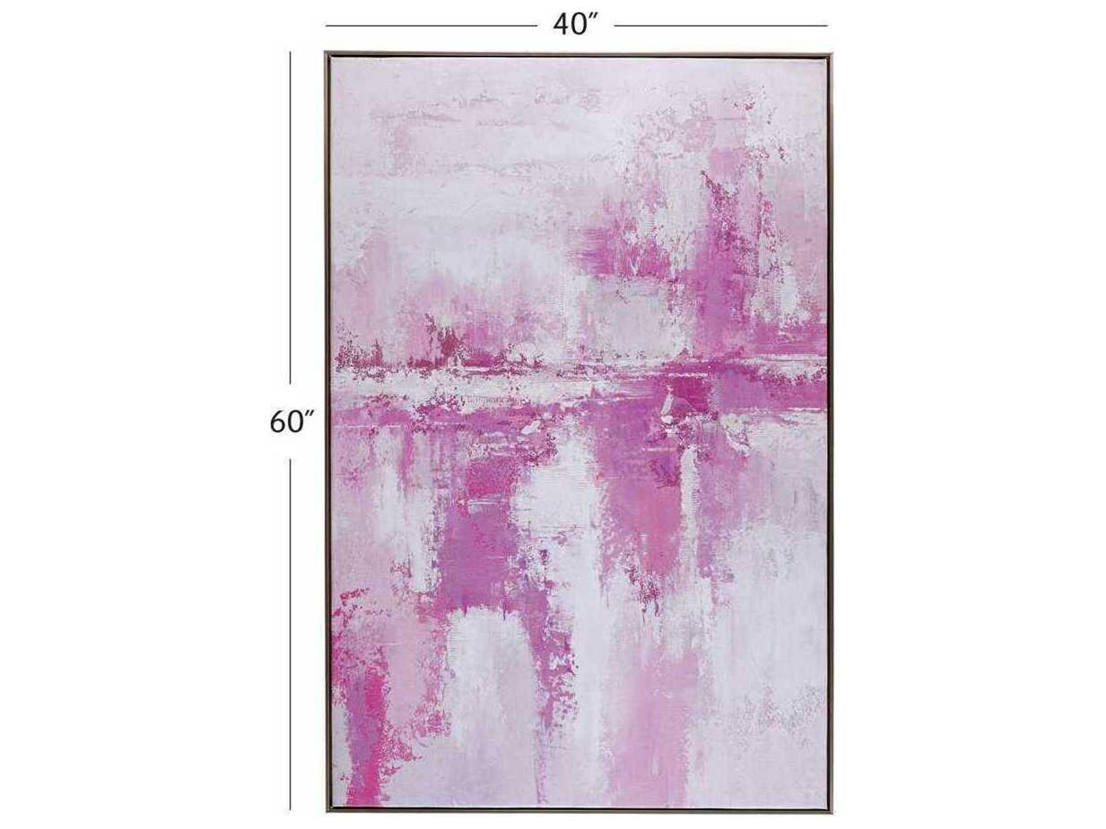 Bassett Mirror 40" Silver Settled Wall Art