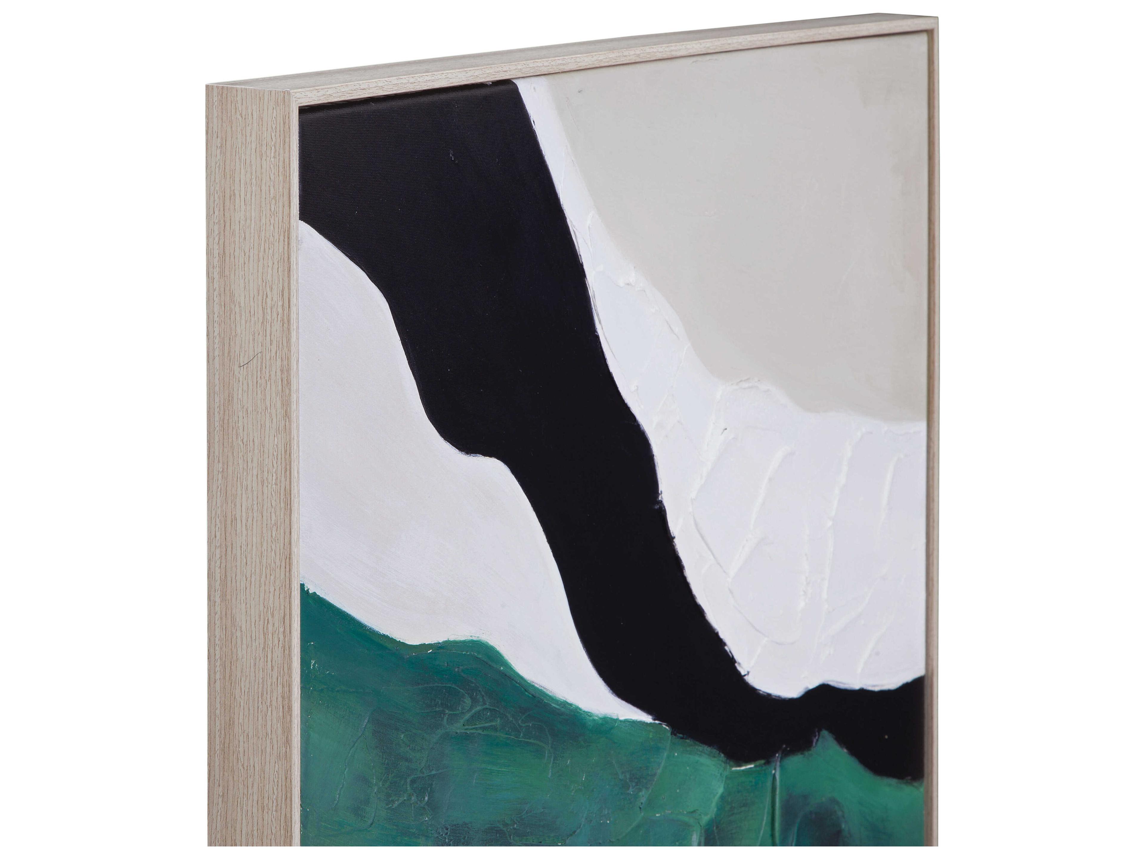 Bassett Mirror 40" Green IlluminateWall Art 2 Piece Set