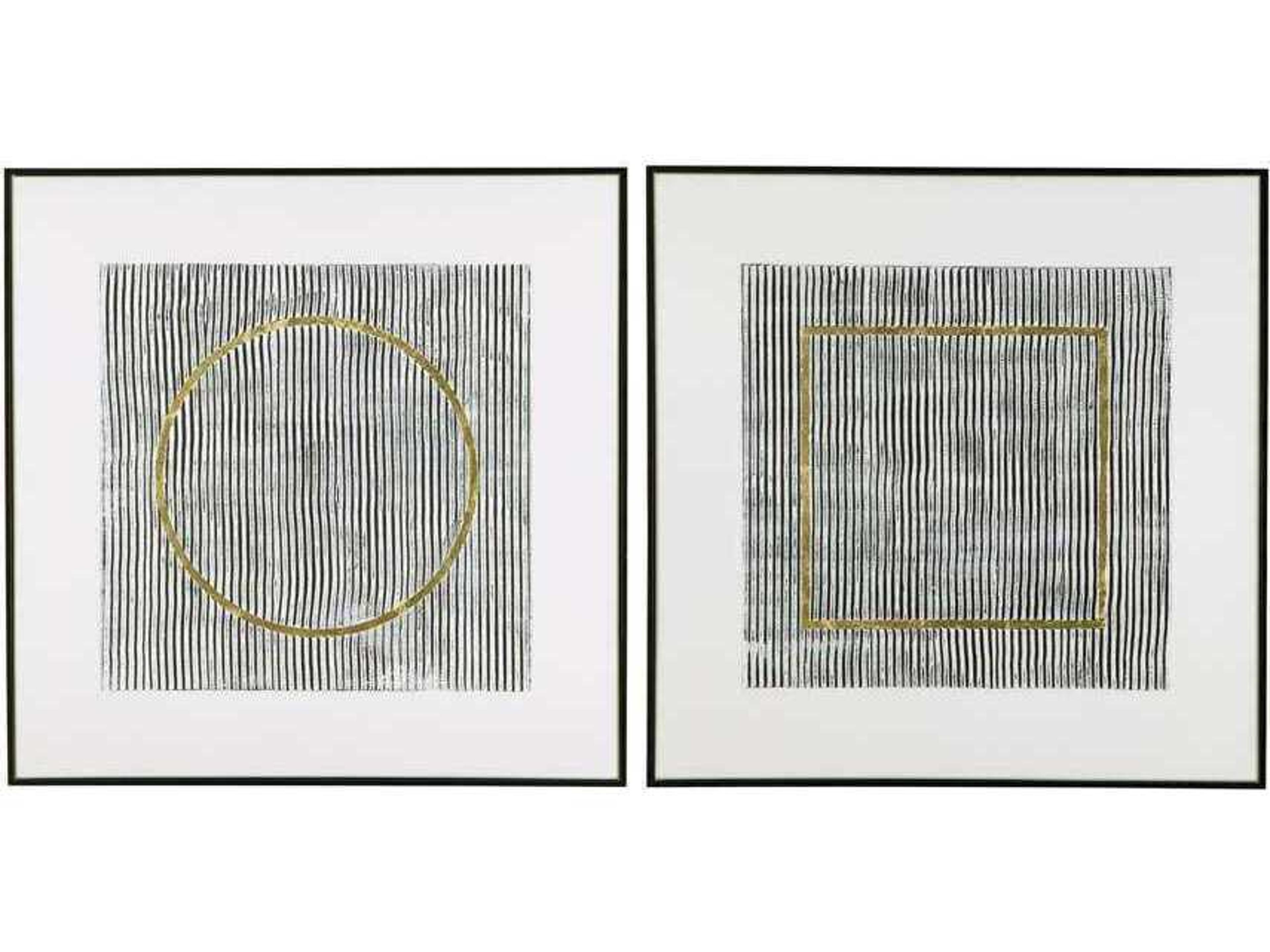 37" Black GraphiteWall Art 2 Piece Set