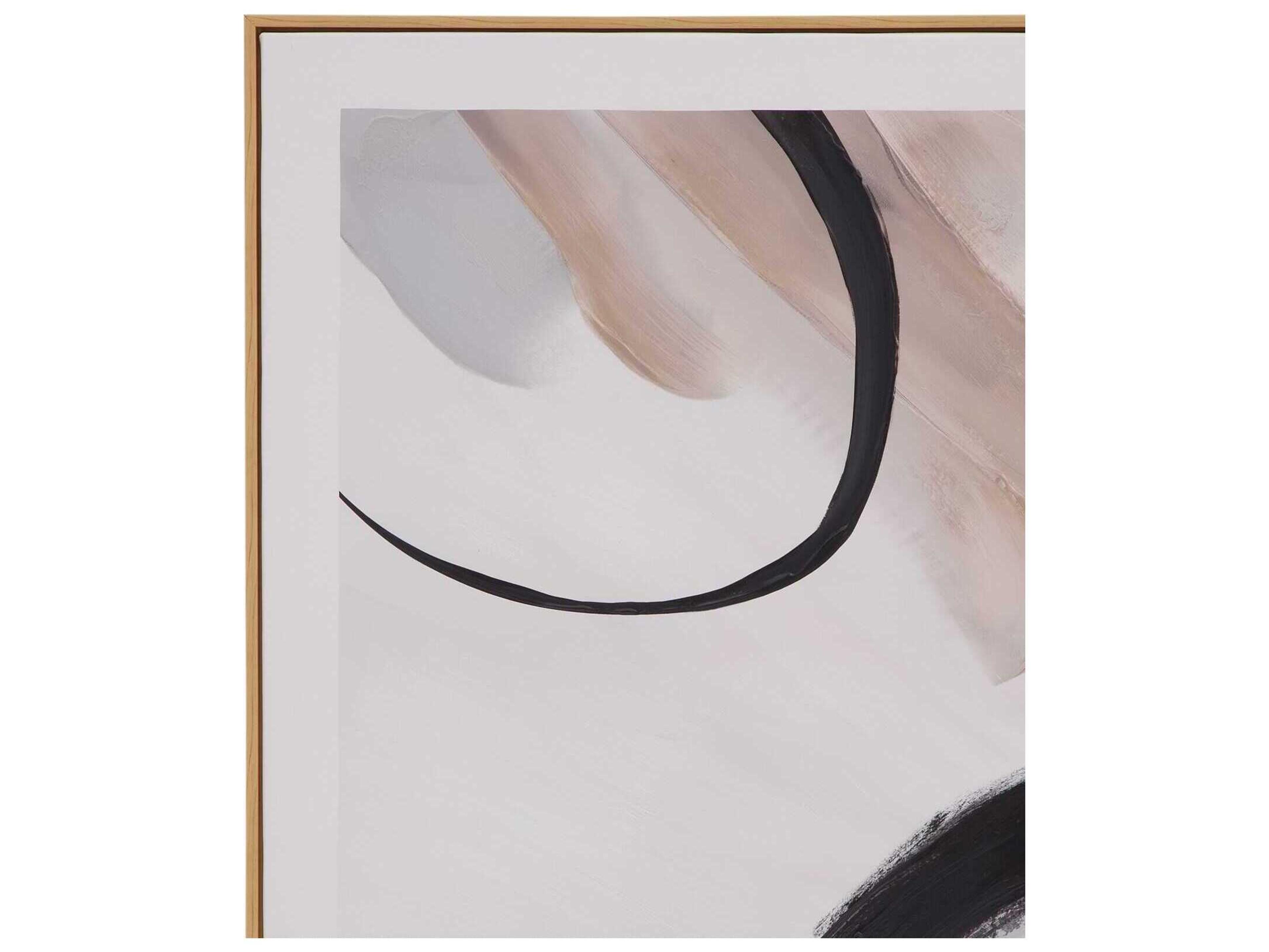 Bassett Mirror 24" Brown Eartha Canvas Art Wall Art 3 Piece Set