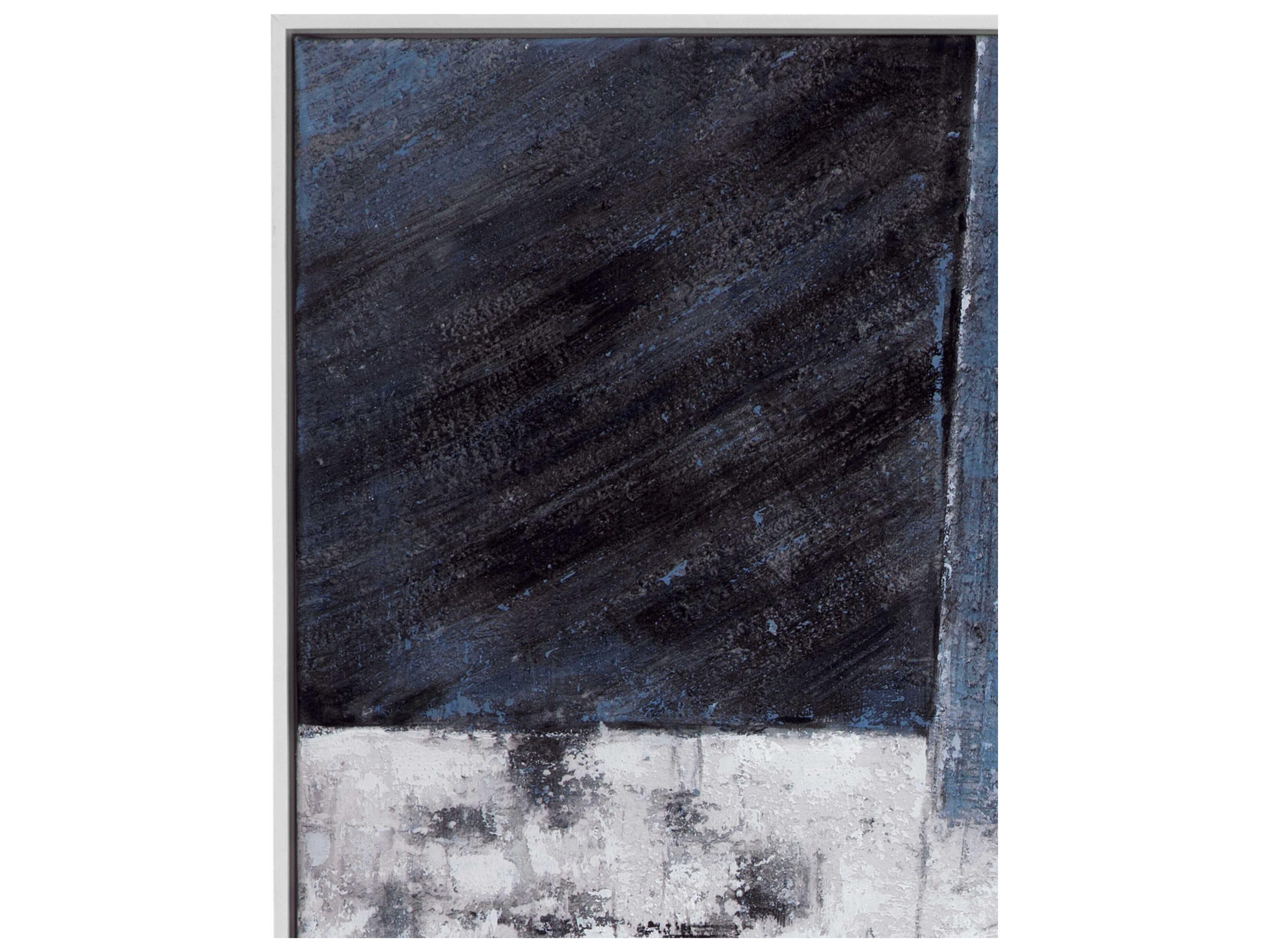 Bassett Mirror 40" Gray Yuma Canvas Art