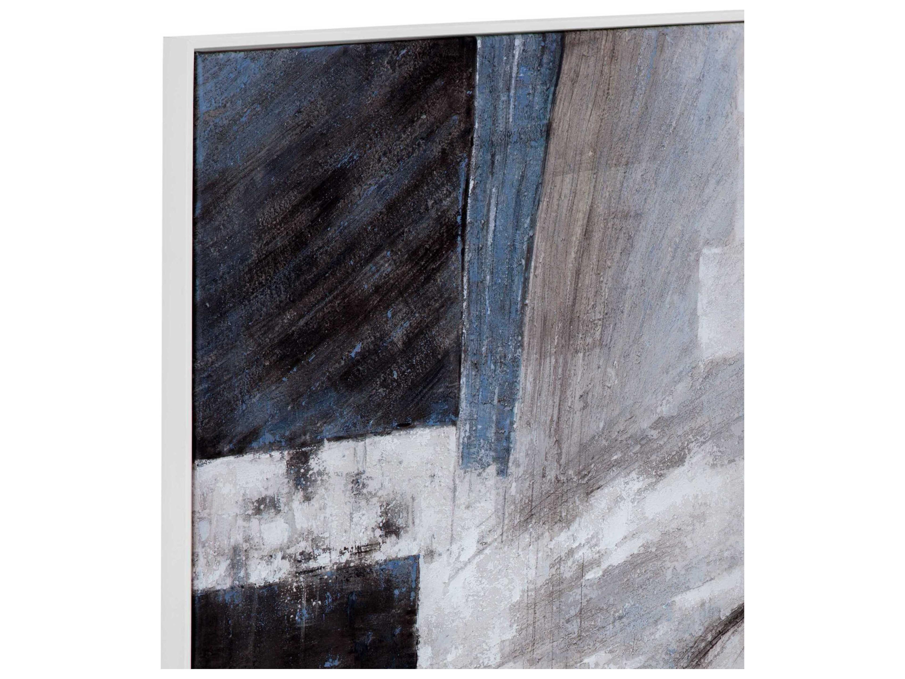 Bassett Mirror 40" Gray Yuma Canvas Art