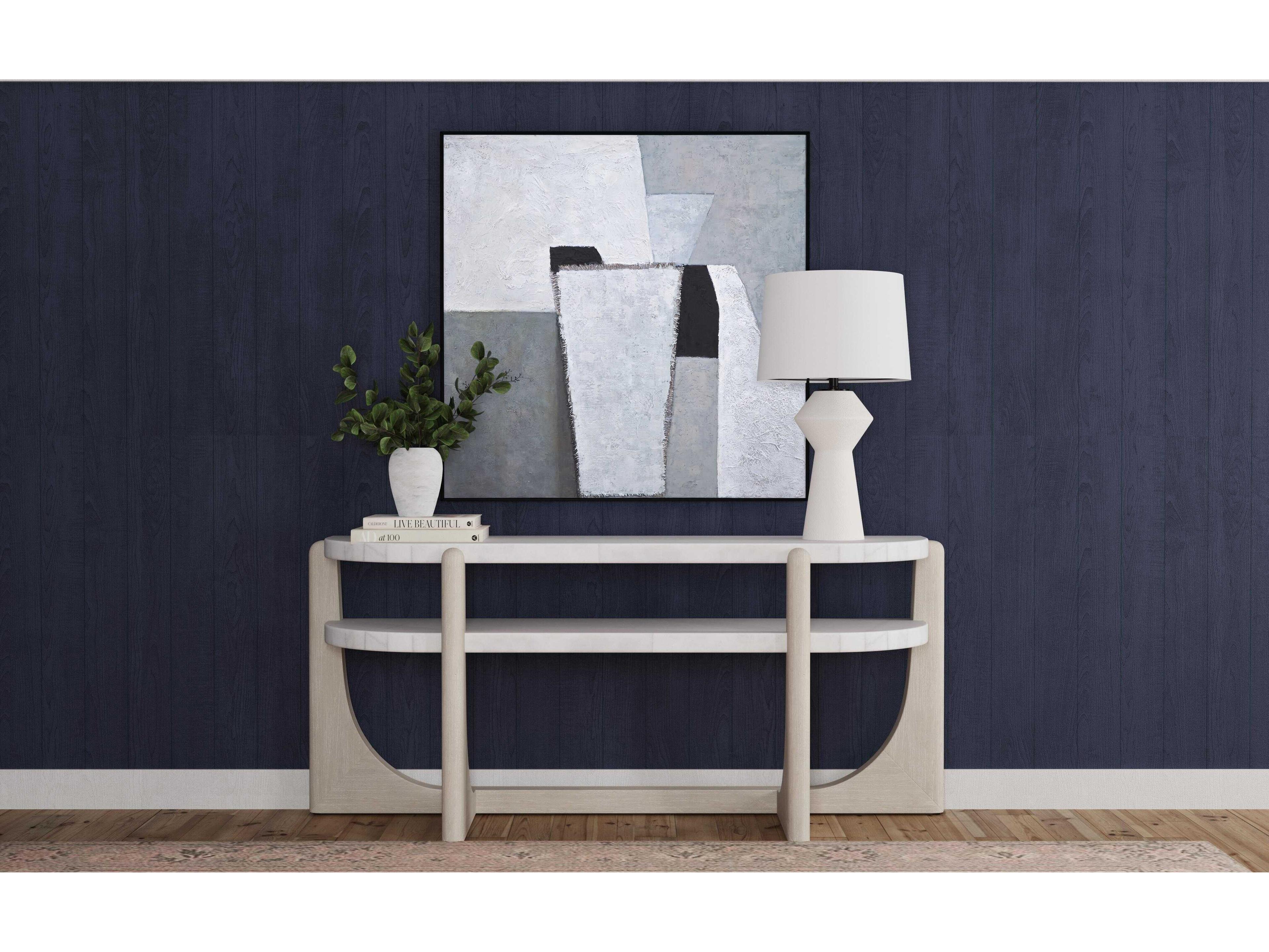 Bassett Mirror 40" Gray Landen Canvas Art