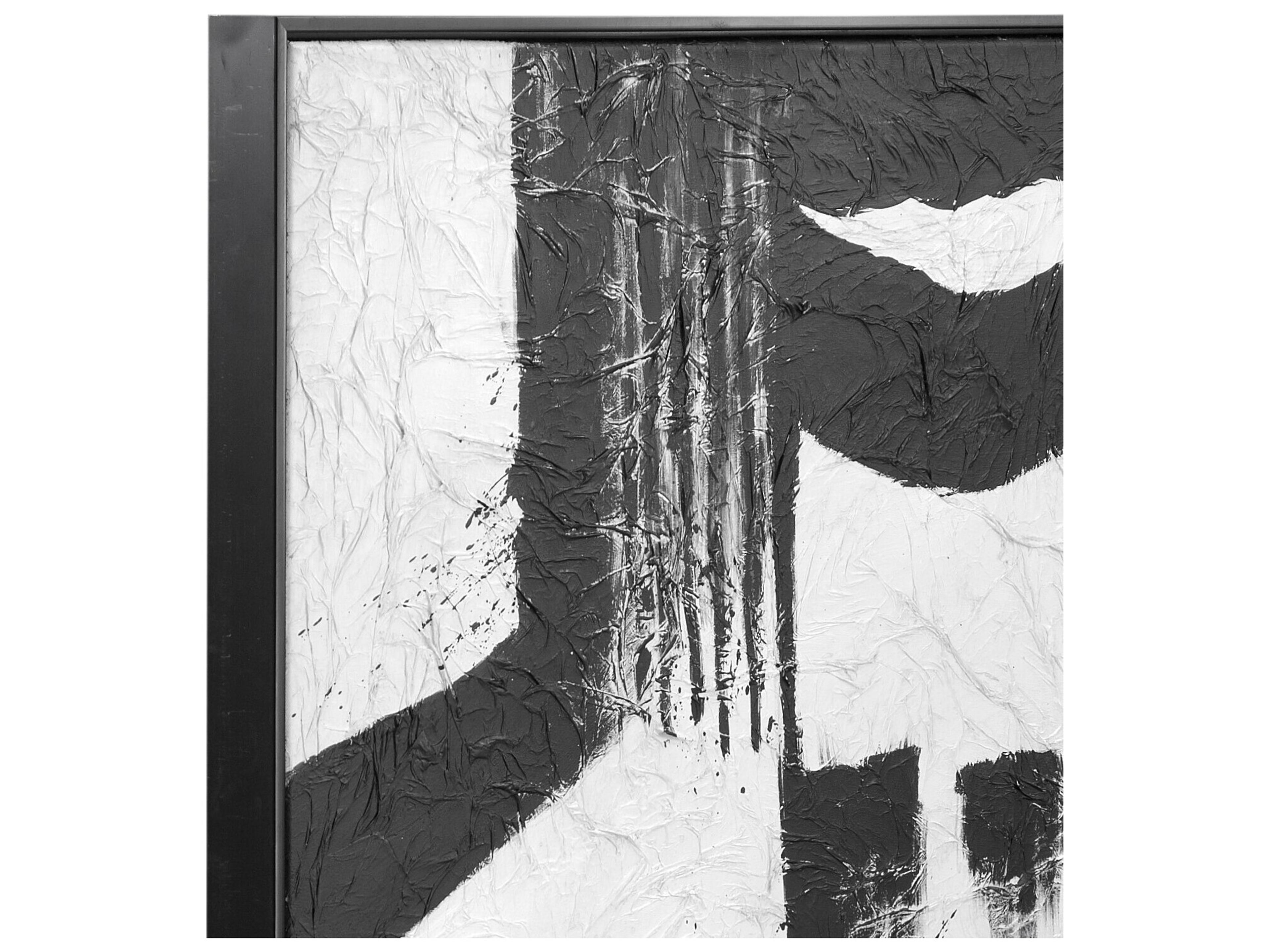 Bassett Mirror Black White Framed Canvas Set of 2