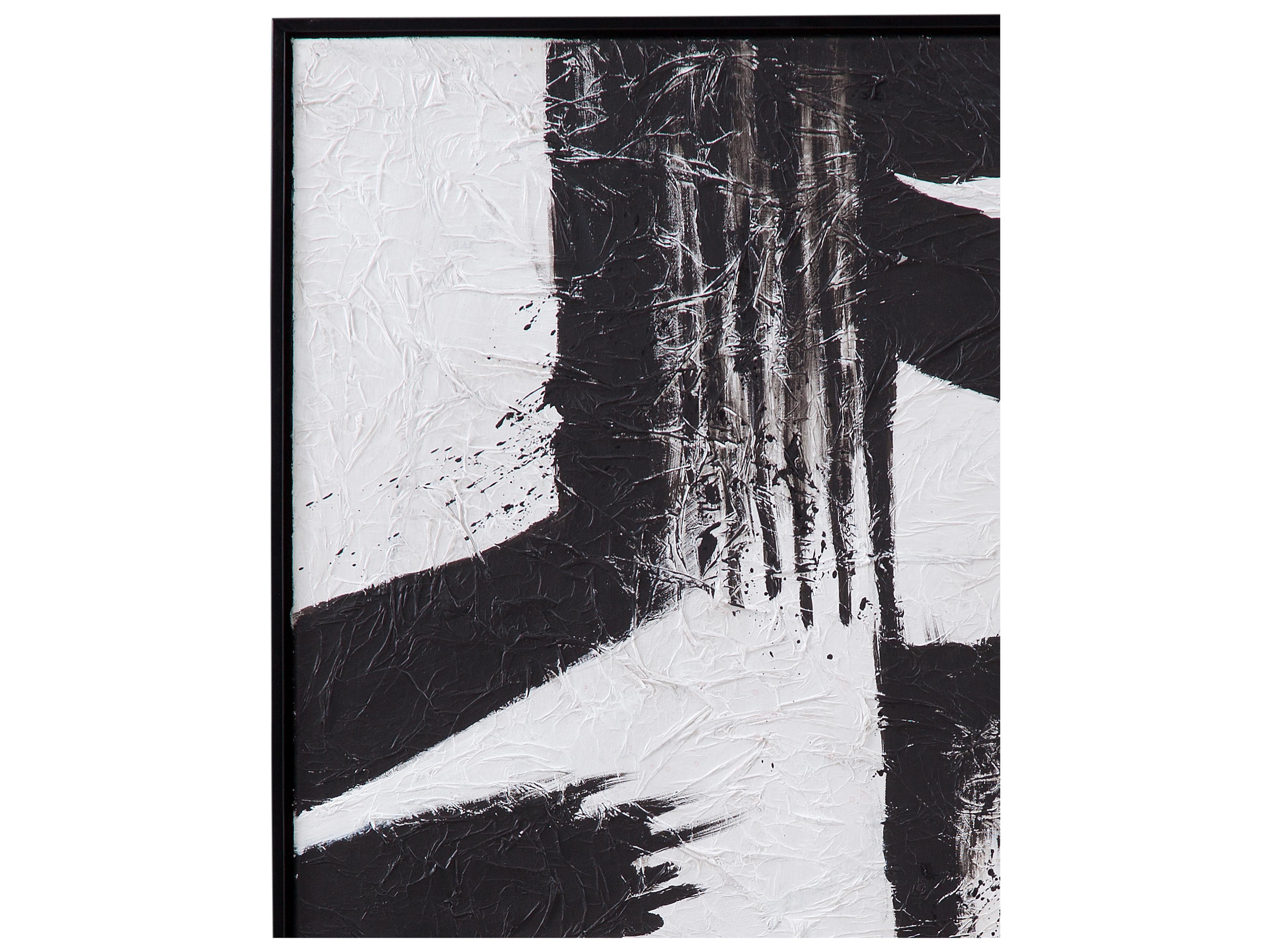 Bassett Mirror Black White Framed Canvas Set of 2