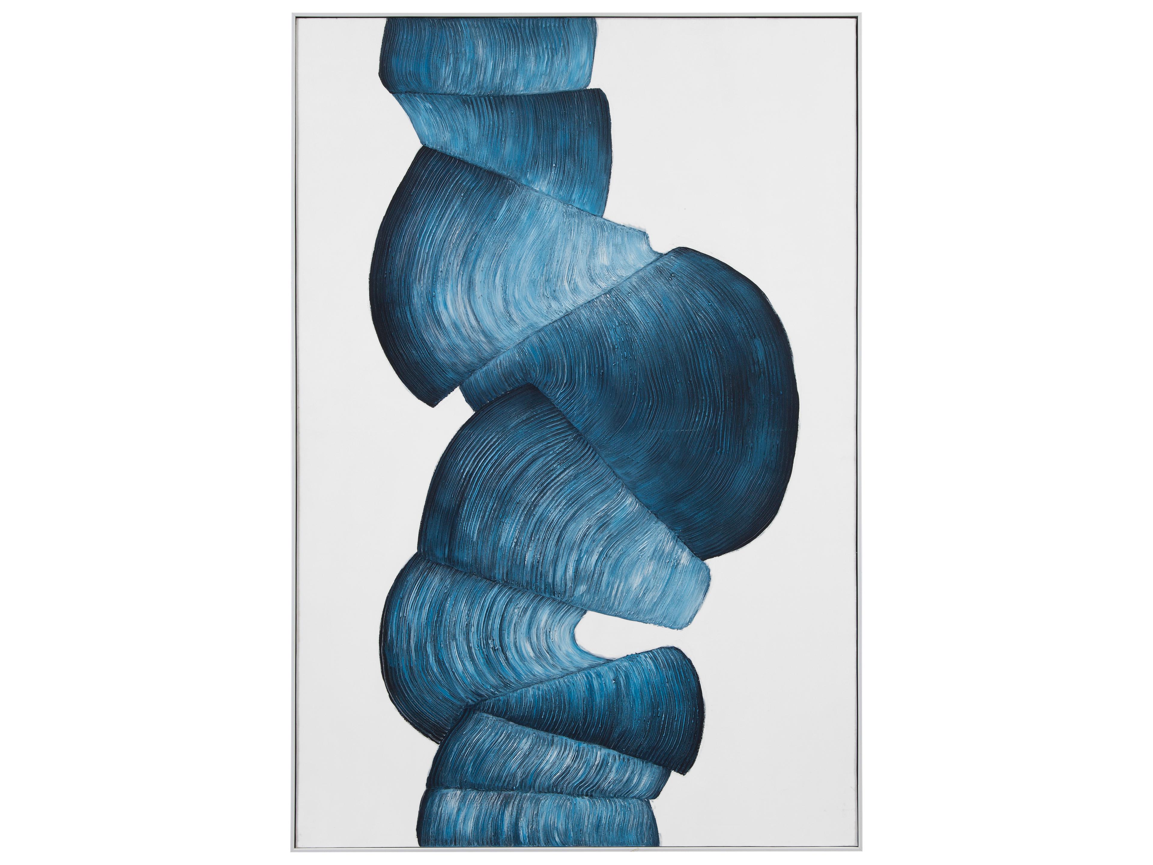 Bassett Mirror Ribbons Framed Canvas Wall Art