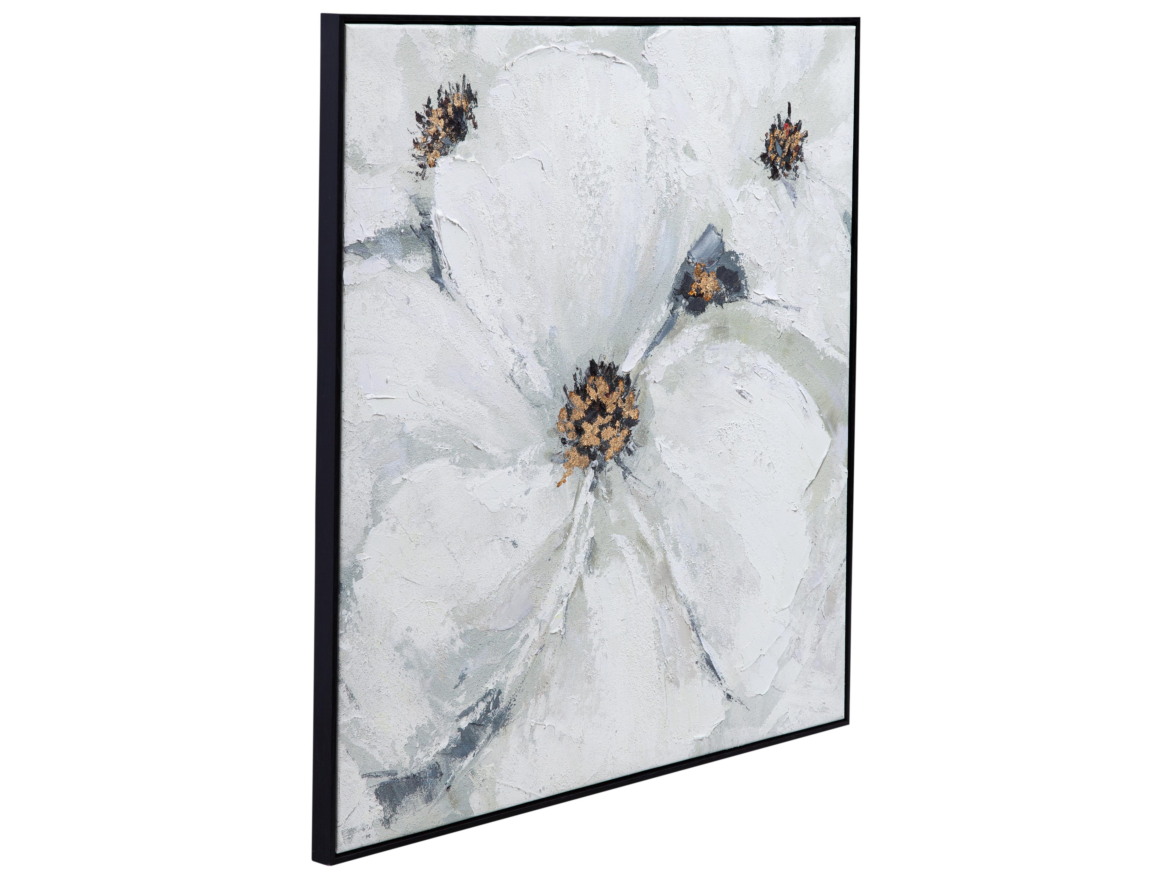 Bassett Mirror Dogwood Framed Canvas Wall Art