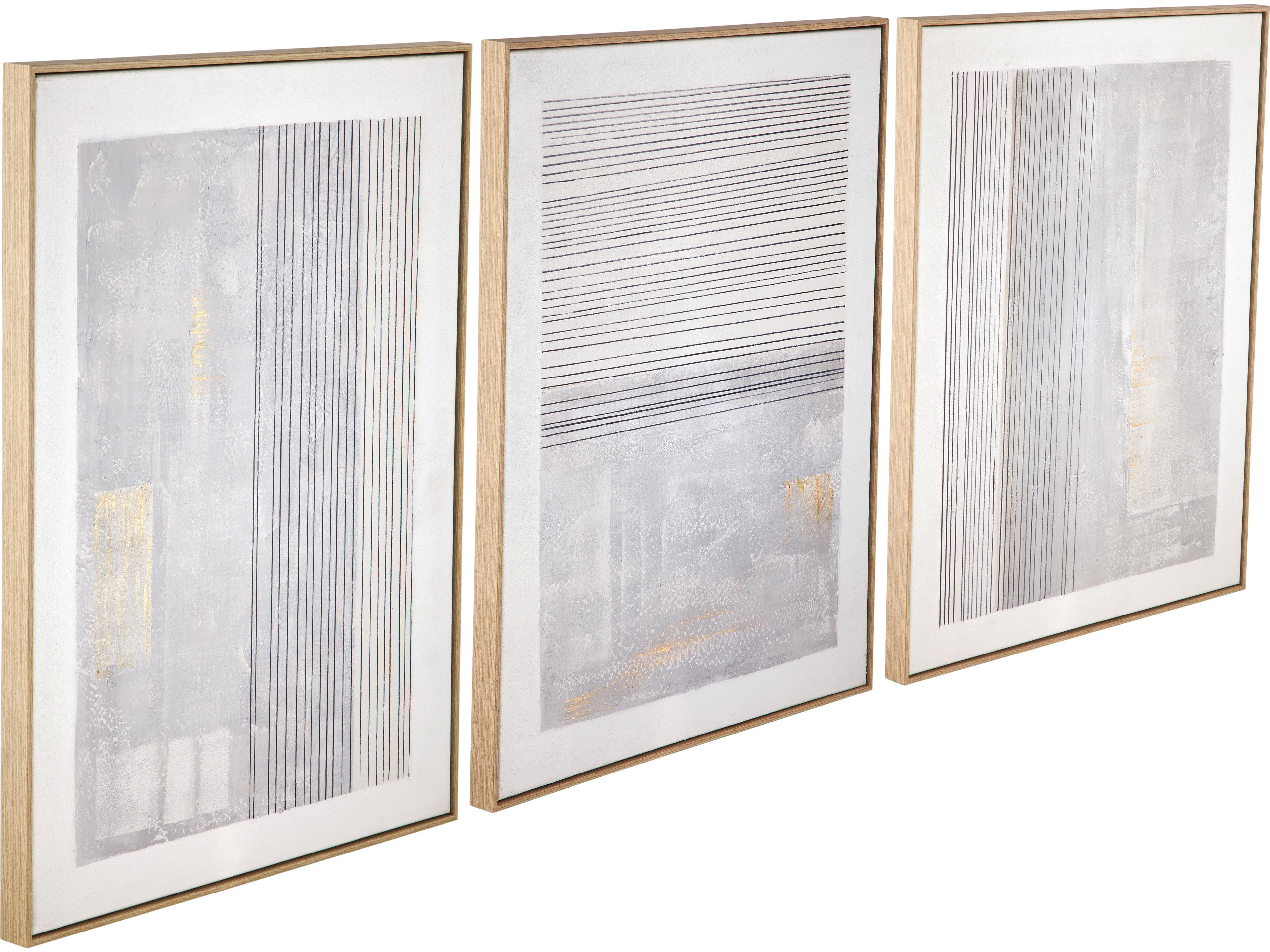 Bassett Mirror Razi Framed Canvas Set of 3