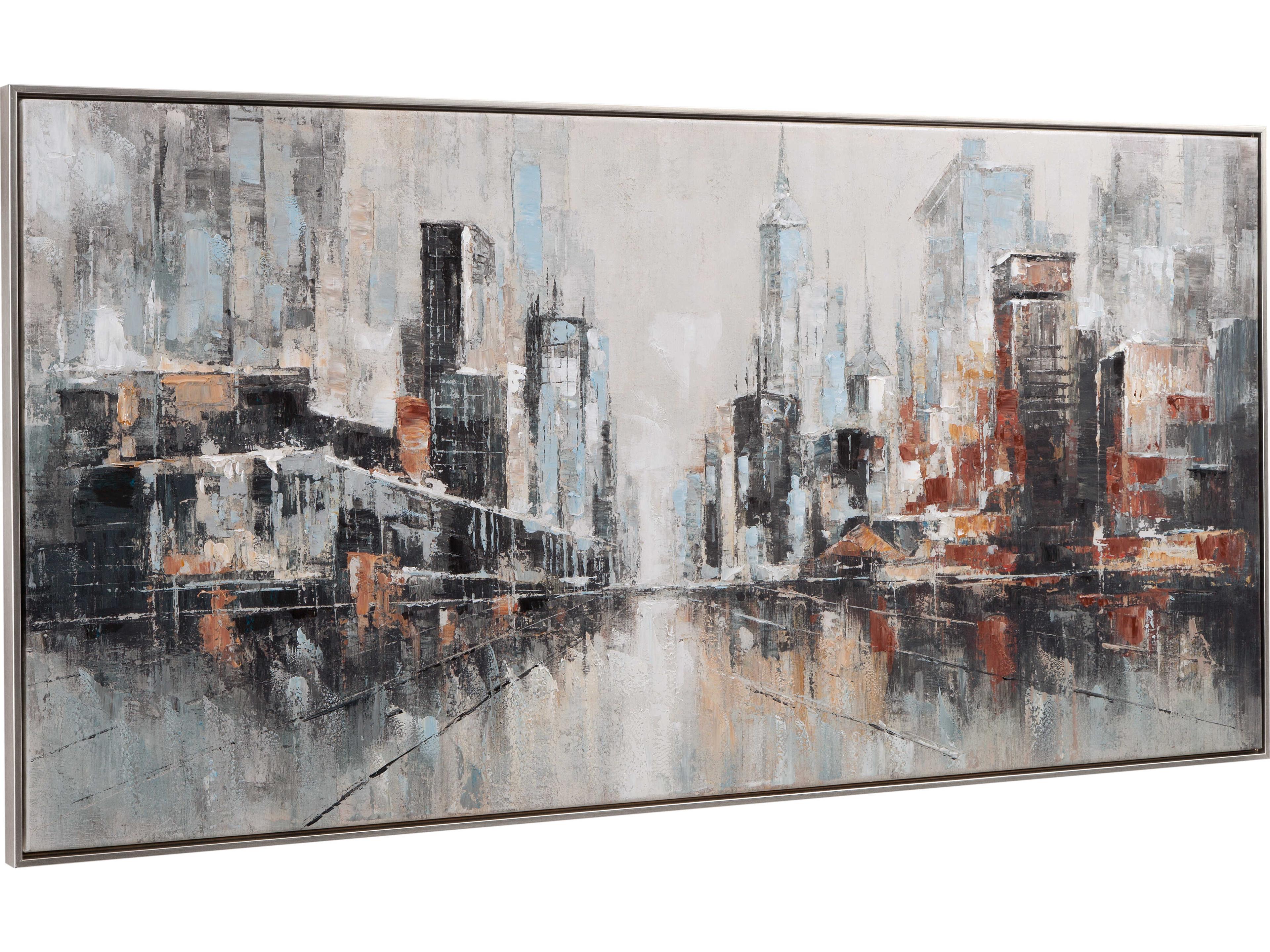 Bassett Mirror City Scape Framed Canvas Wall Art