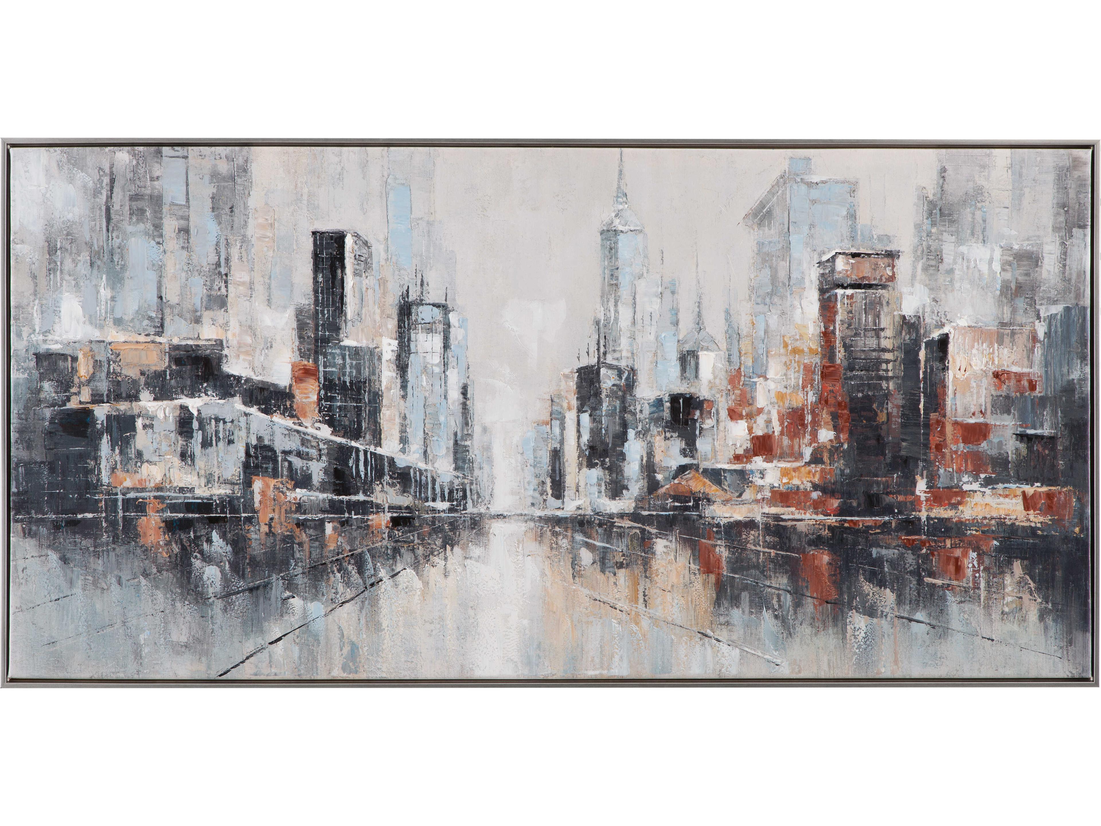 Bassett Mirror City Scape Framed Canvas Wall Art