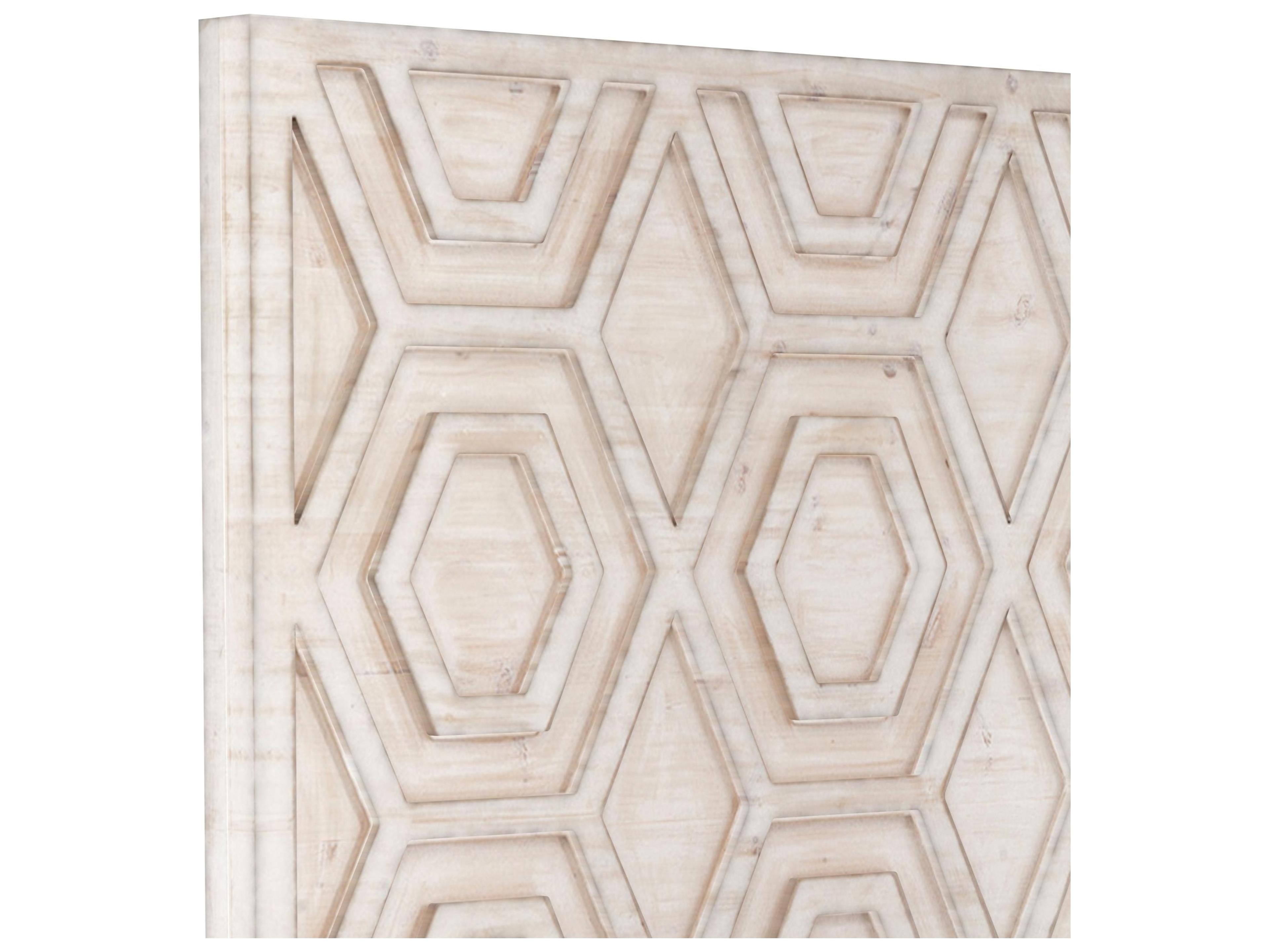 Bassett Mirror 3 Dimensional Geometric Wood Wall Art