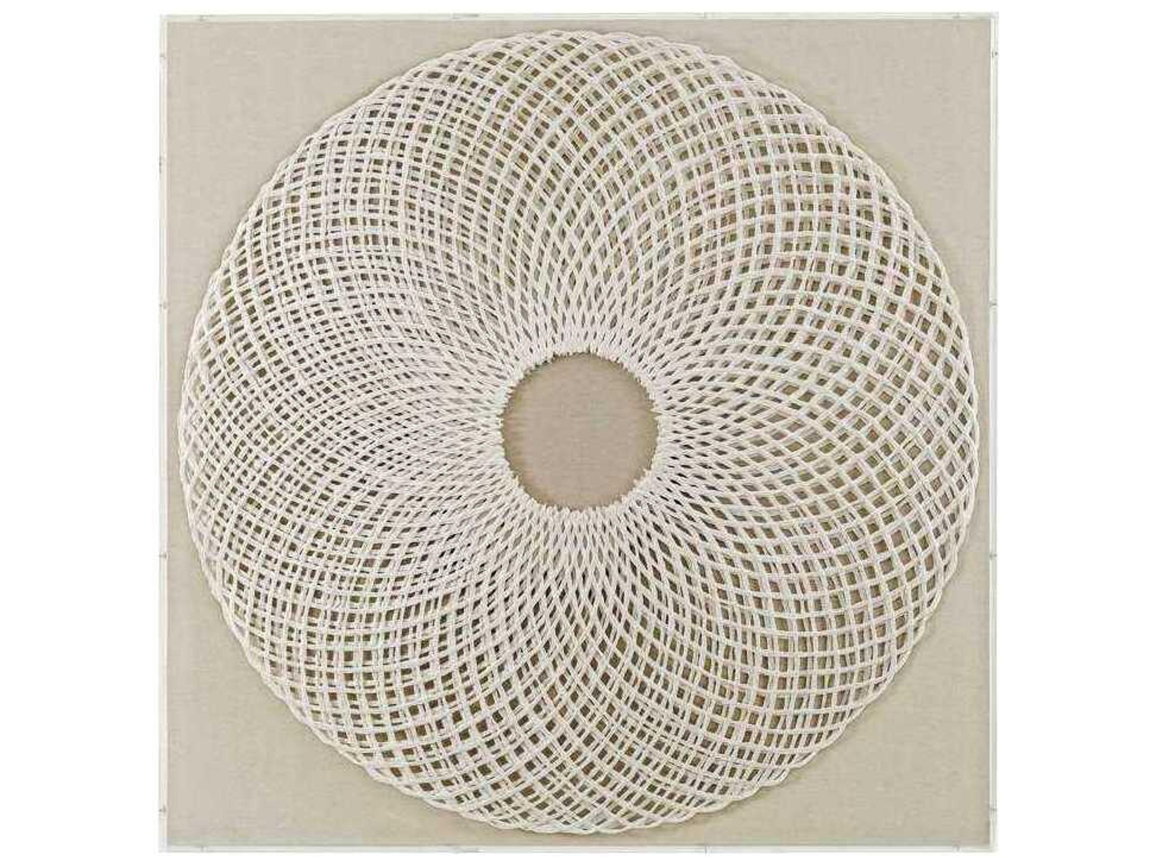 Bassett Mirror 47" White Fleetwood Wall Art