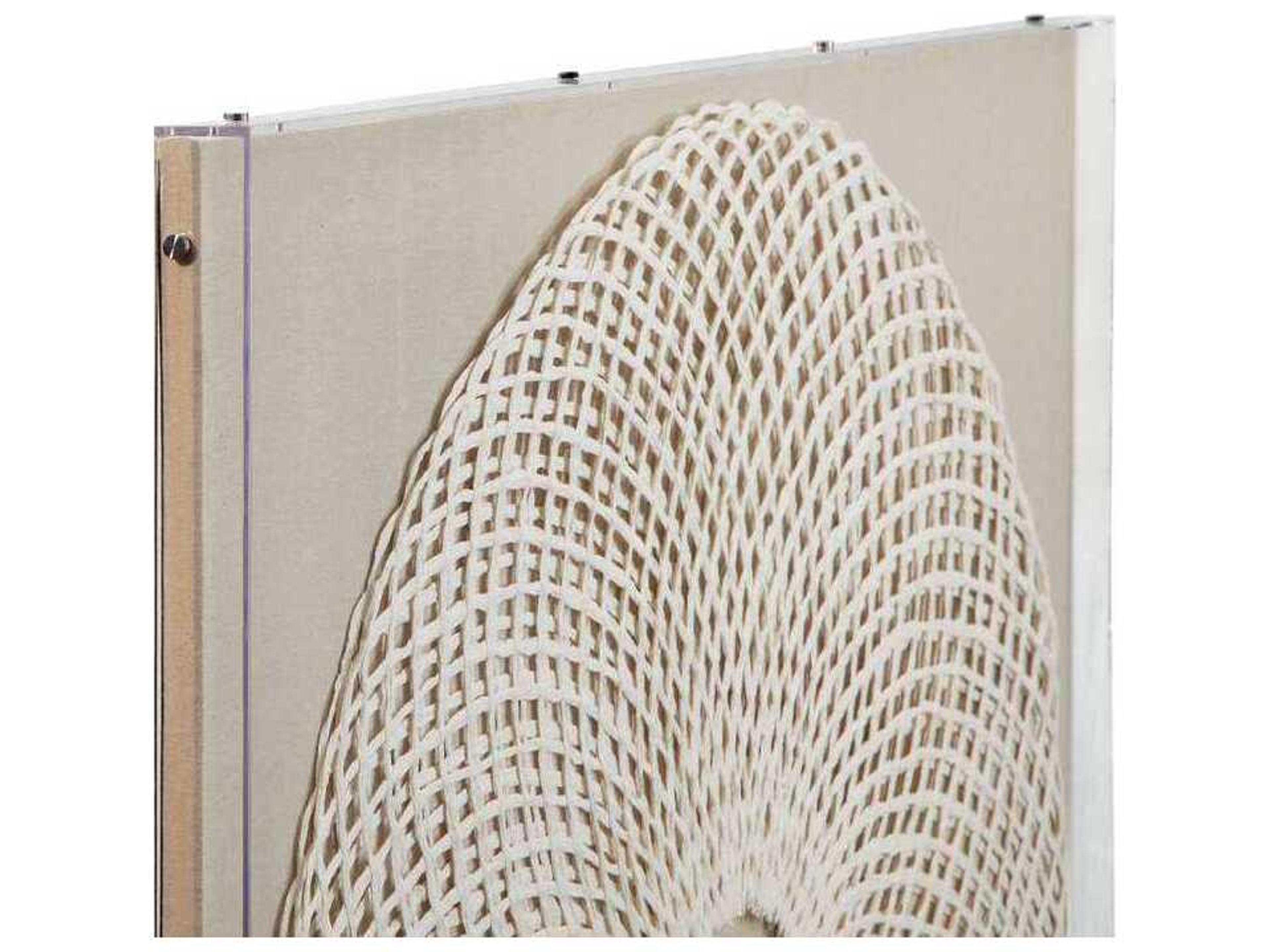 Bassett Mirror 47" White Fleetwood Wall Art