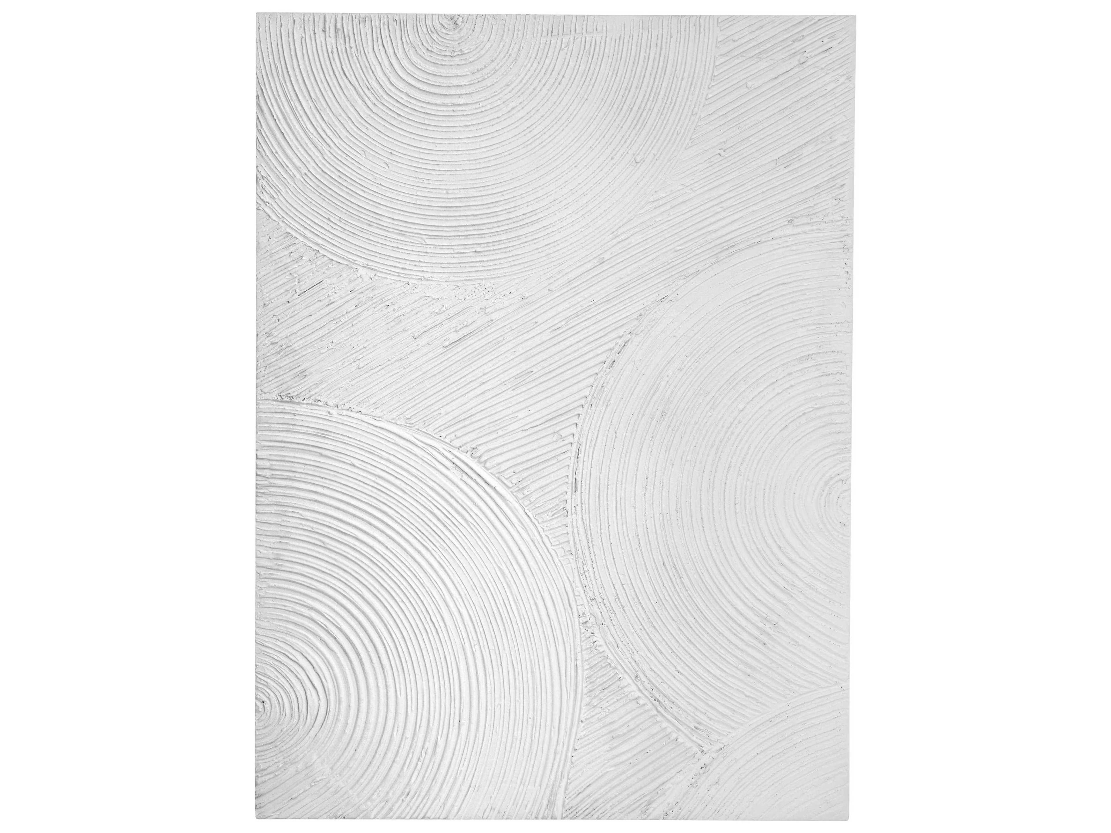 Bassett Mirror 1.13" White Elton Wall Art