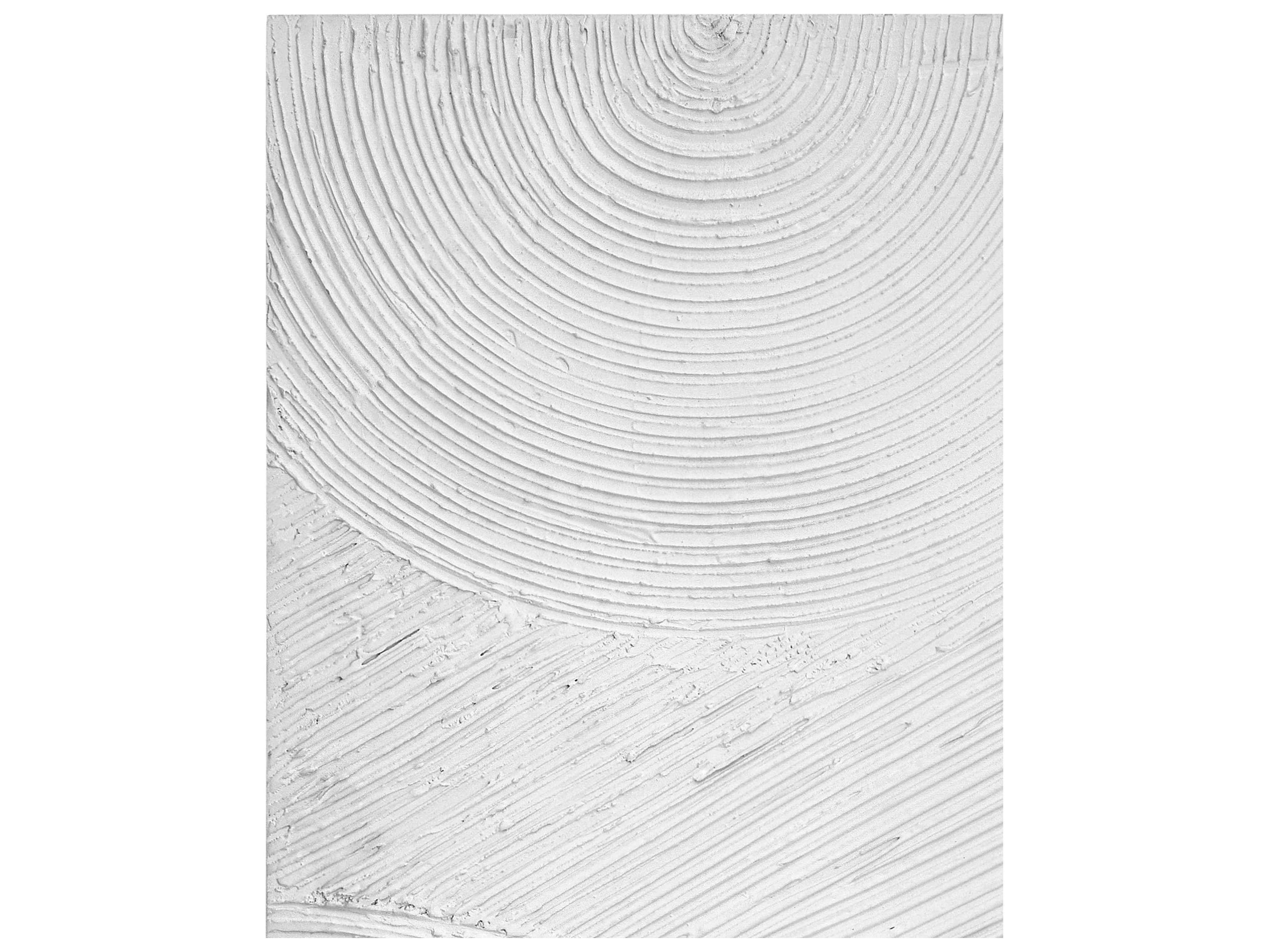 Bassett Mirror 1.13" White Elton Wall Art