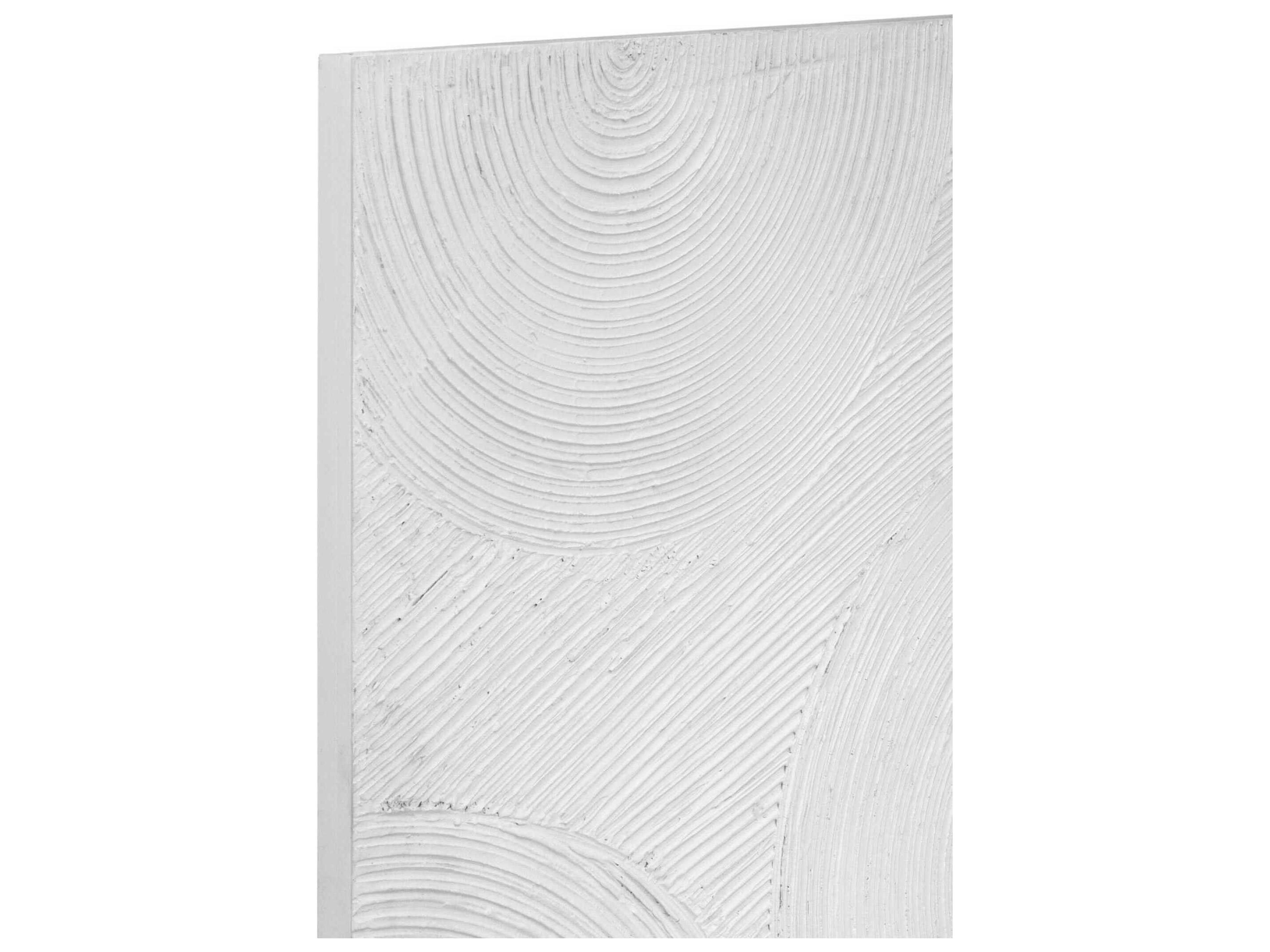 Bassett Mirror 1.13" White Elton Wall Art