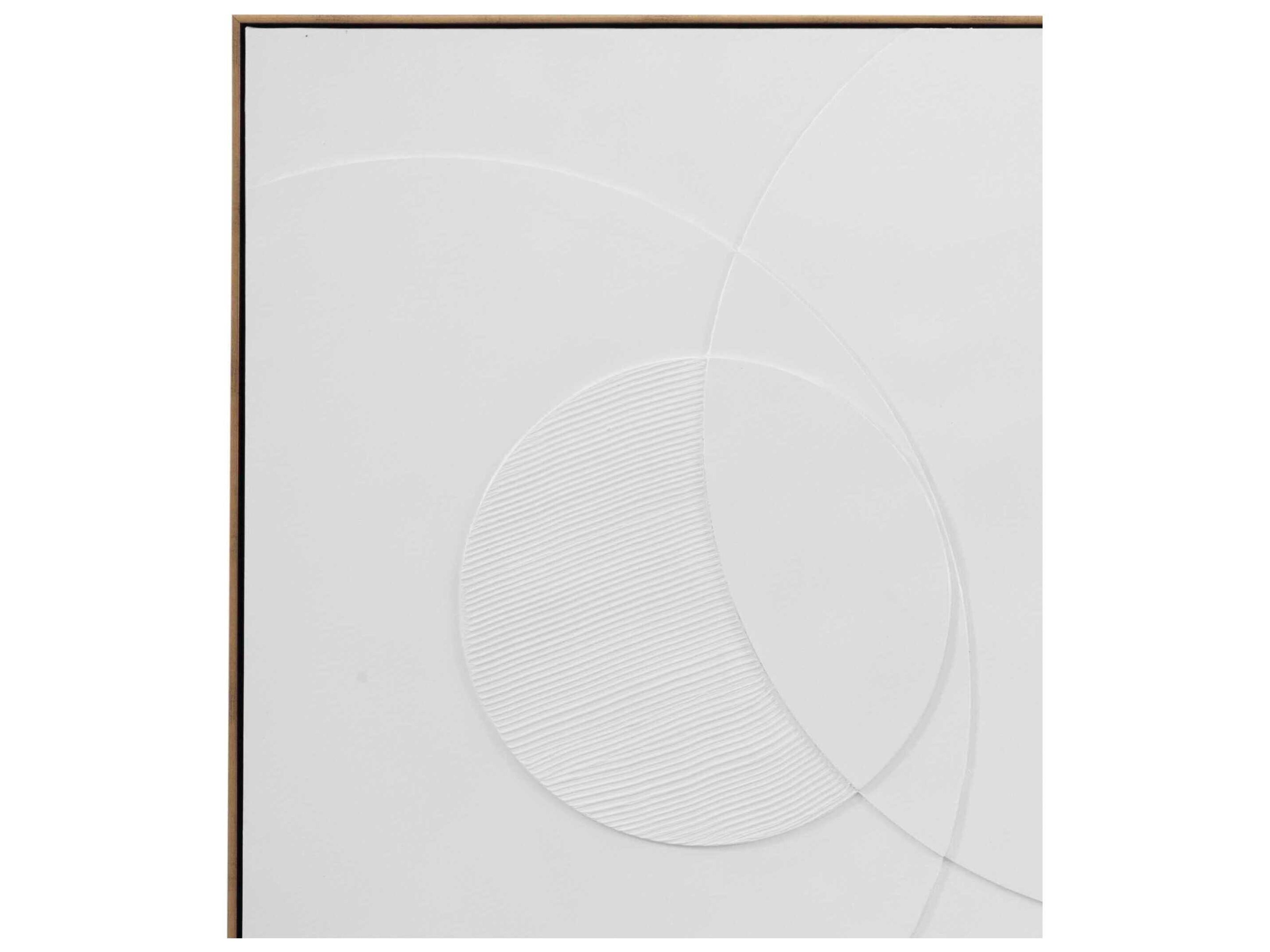 Bassett Mirror 39" White Verdi Wall Art