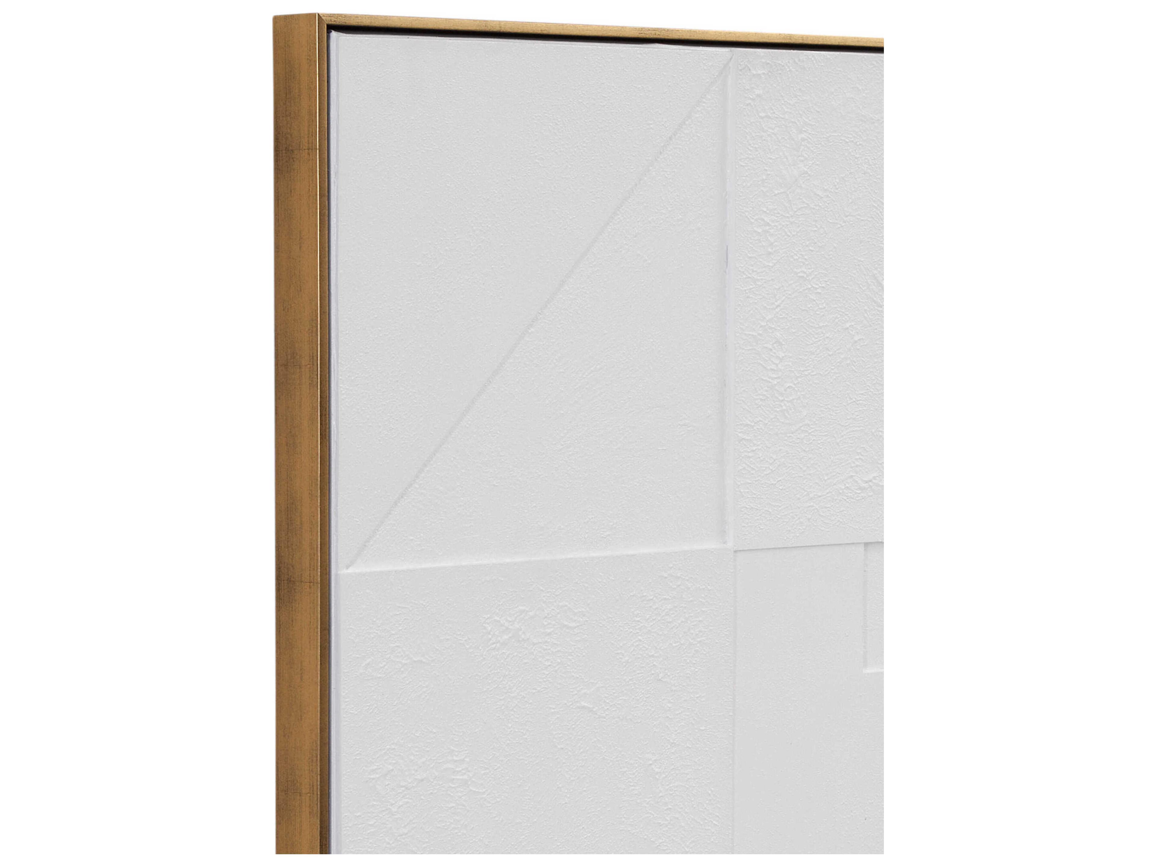 Bassett Mirror 39" White Adema Wall Art