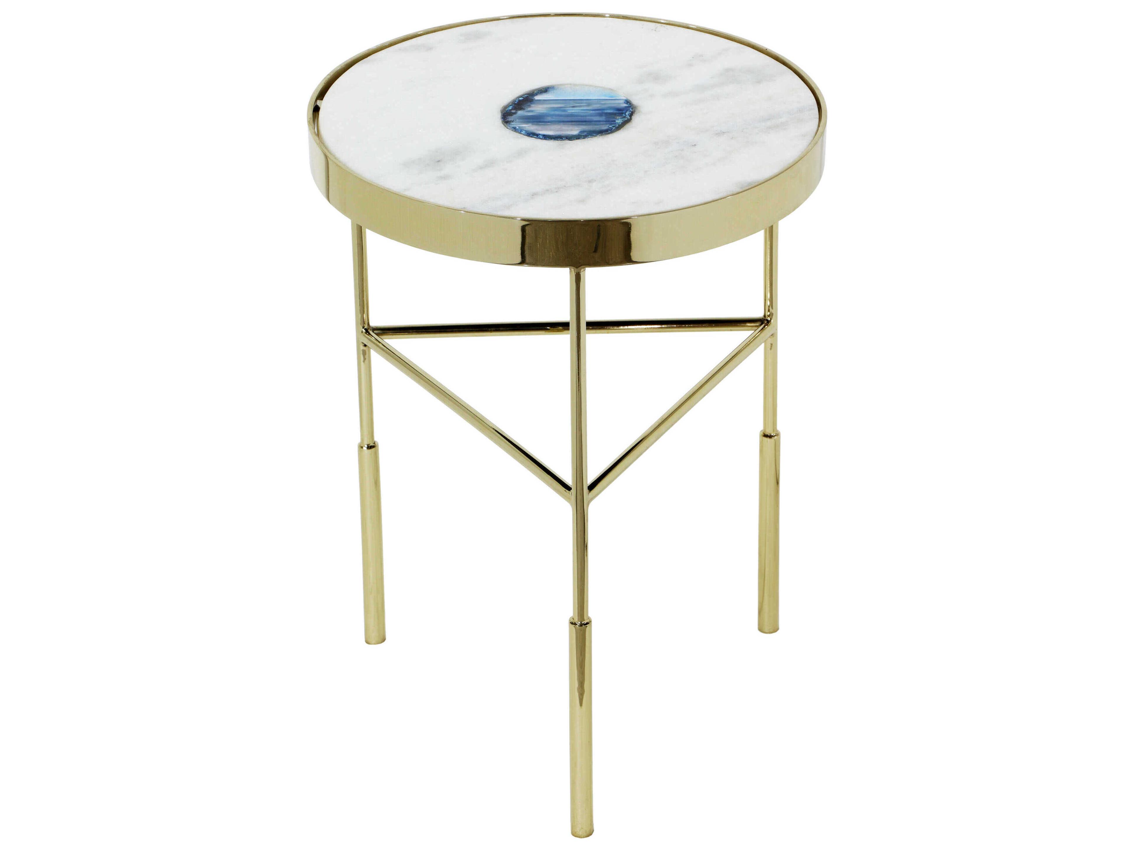 Bassett Mirror Gold Delilah Accent Table