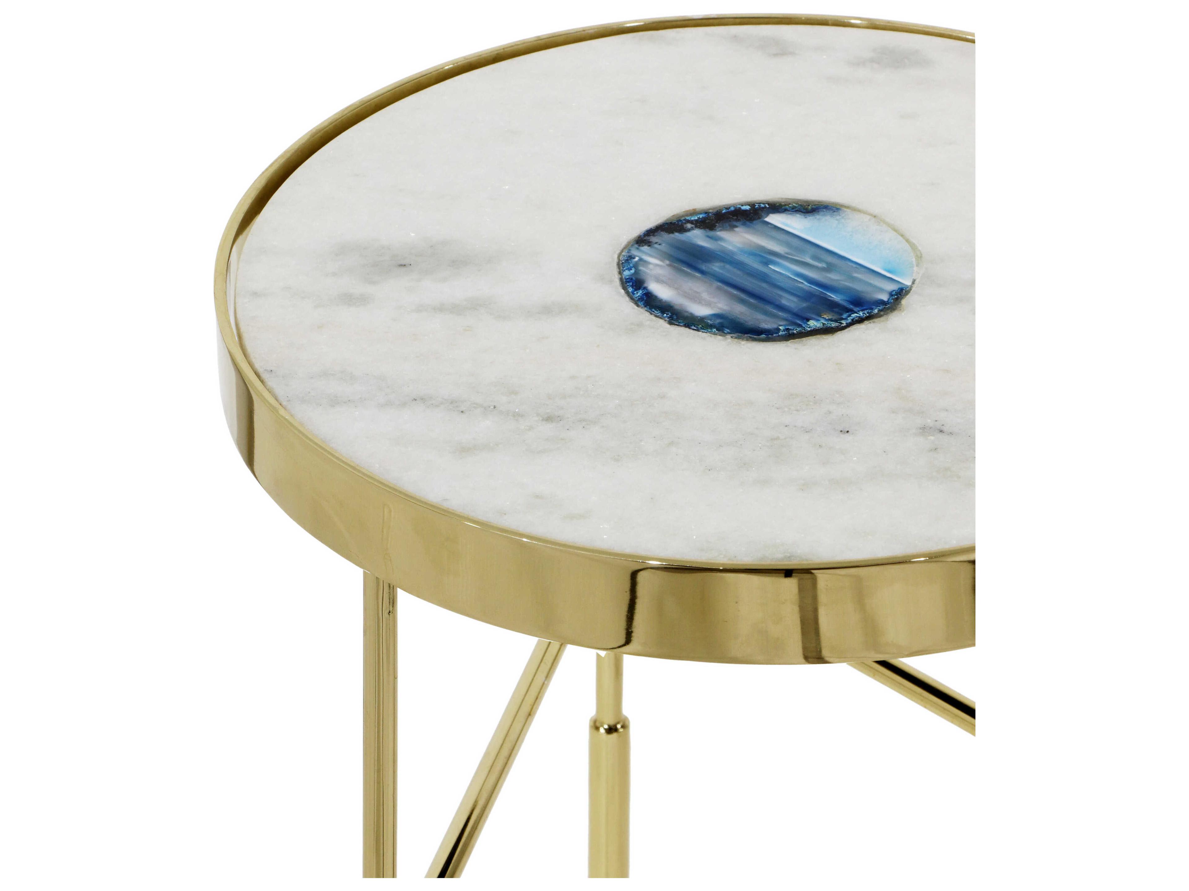 Bassett Mirror Gold Delilah Accent Table