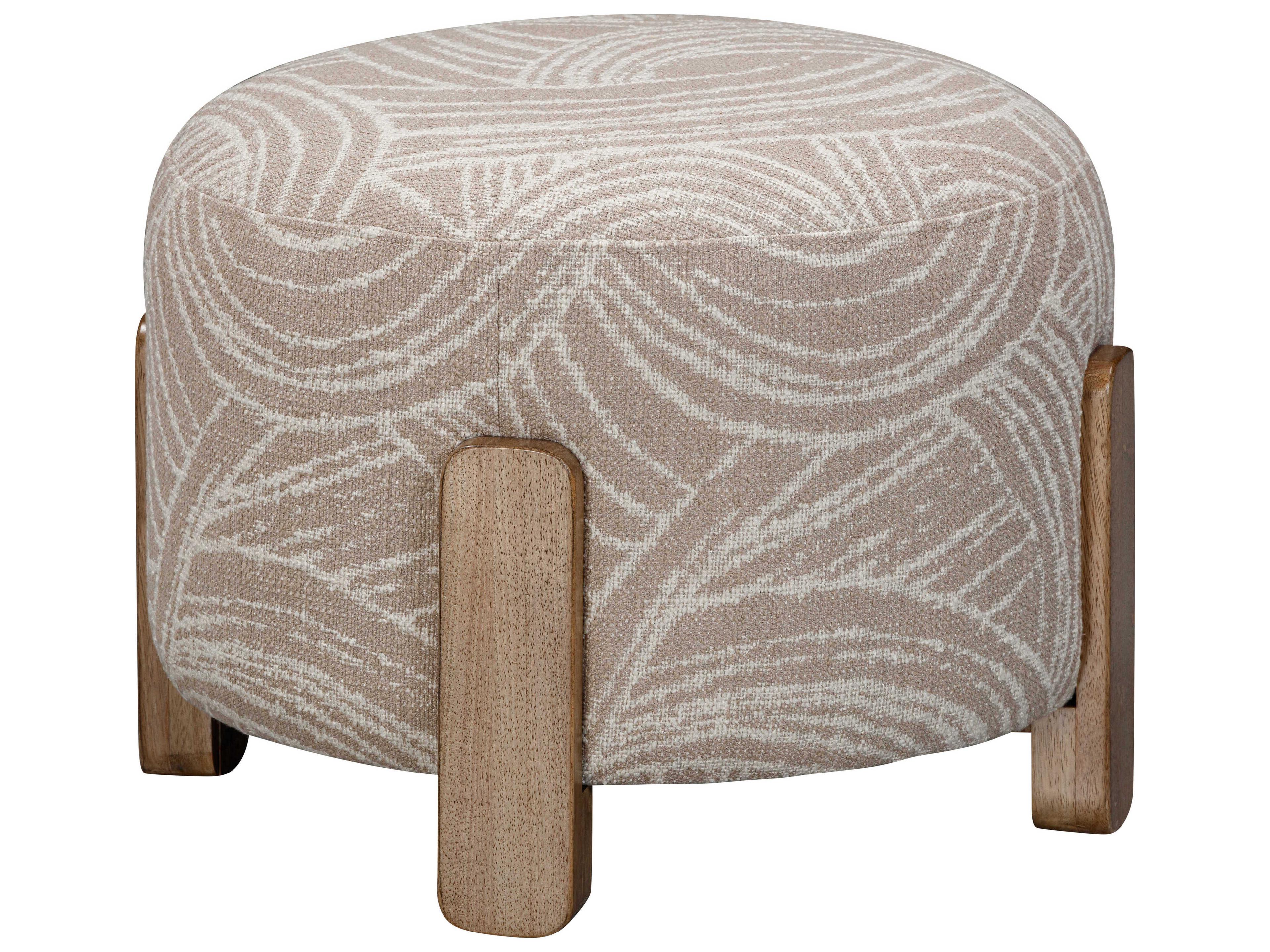 Brown Willow Accent Ottoman