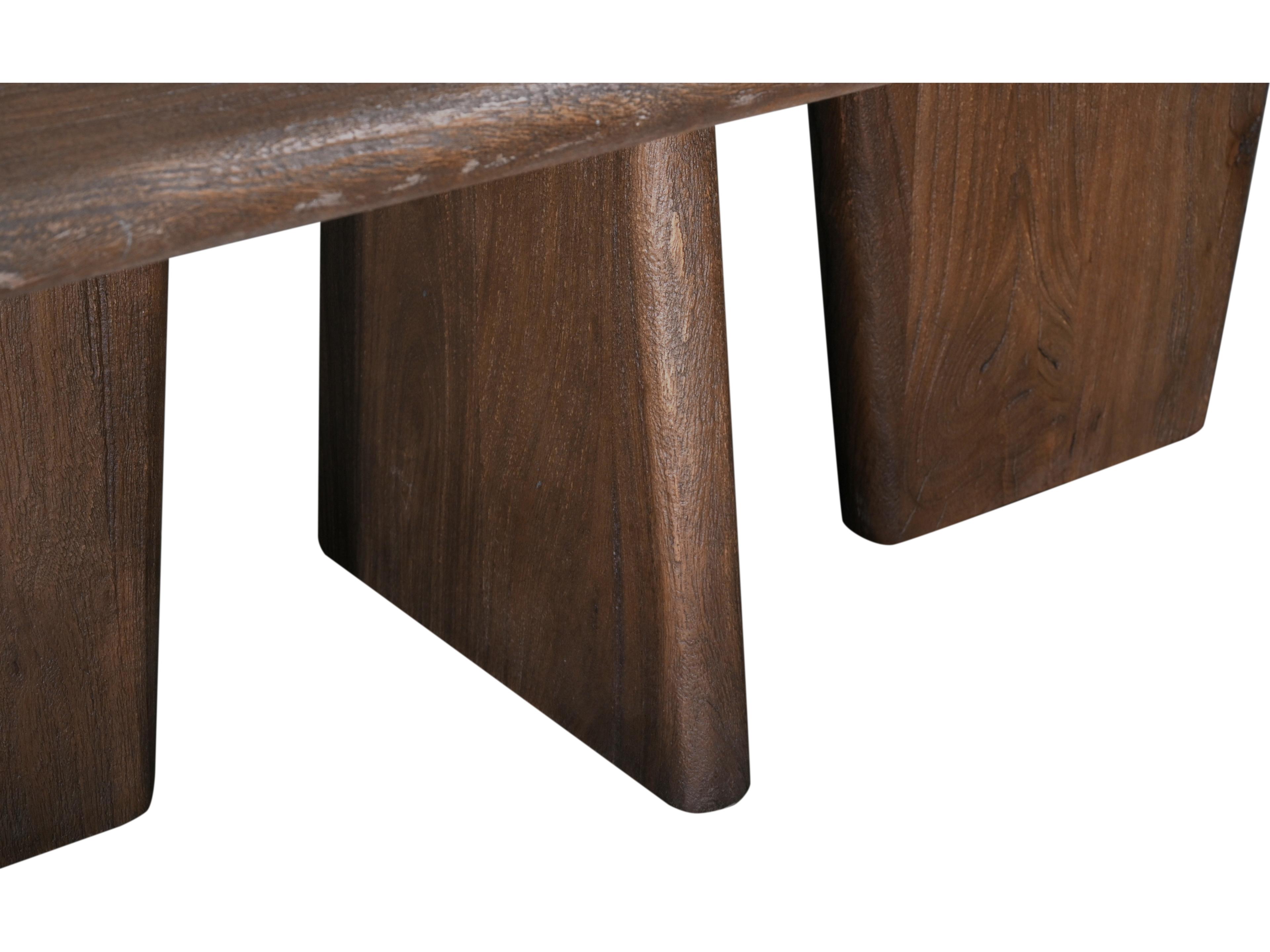 Bassett Mirror Lasso Rectangular Antique Natural Mango Wood With Sandblasting Cocktail Table