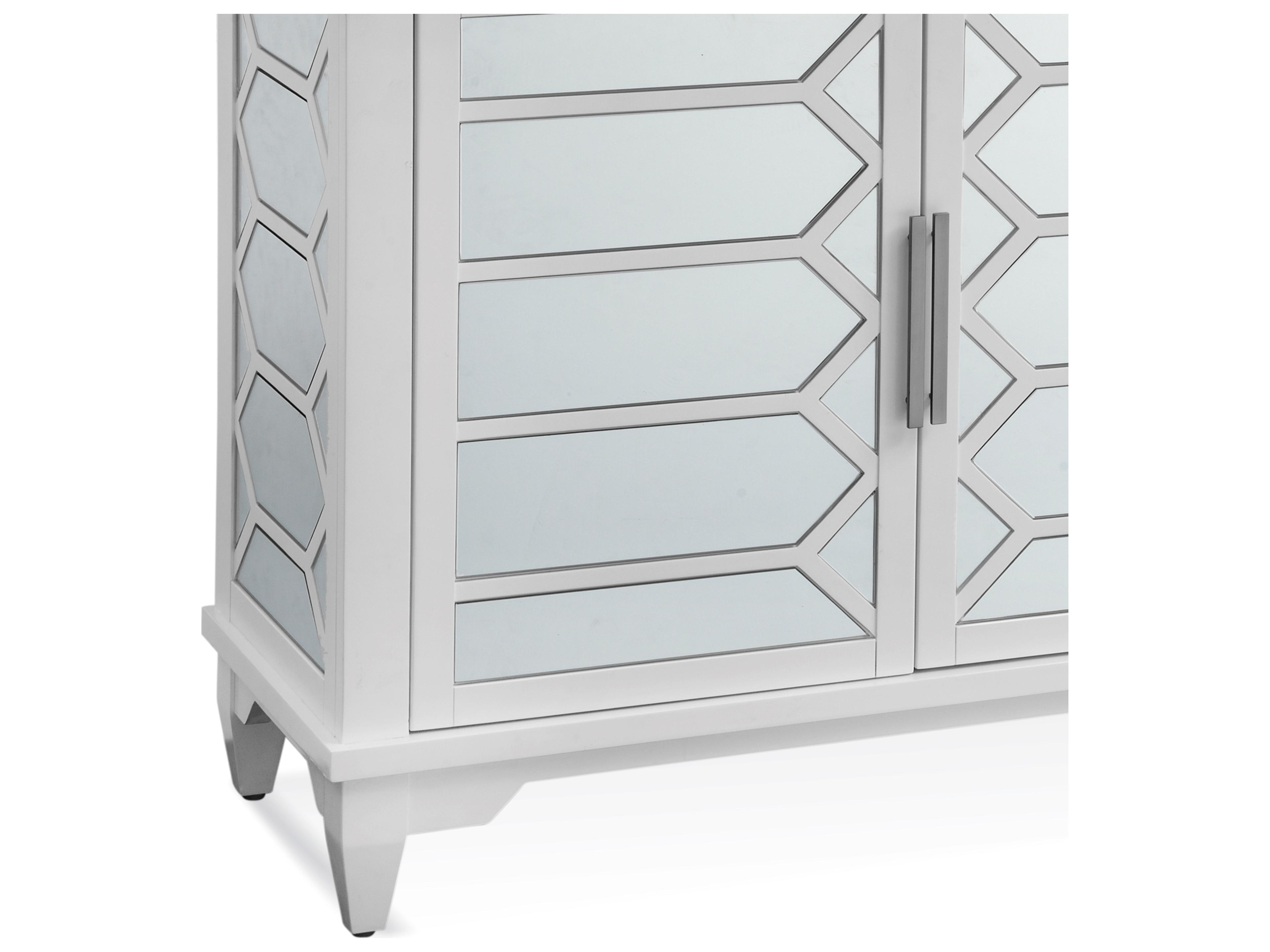 Bassett Mirror Redi 38" Poplar Wood White Sideboard