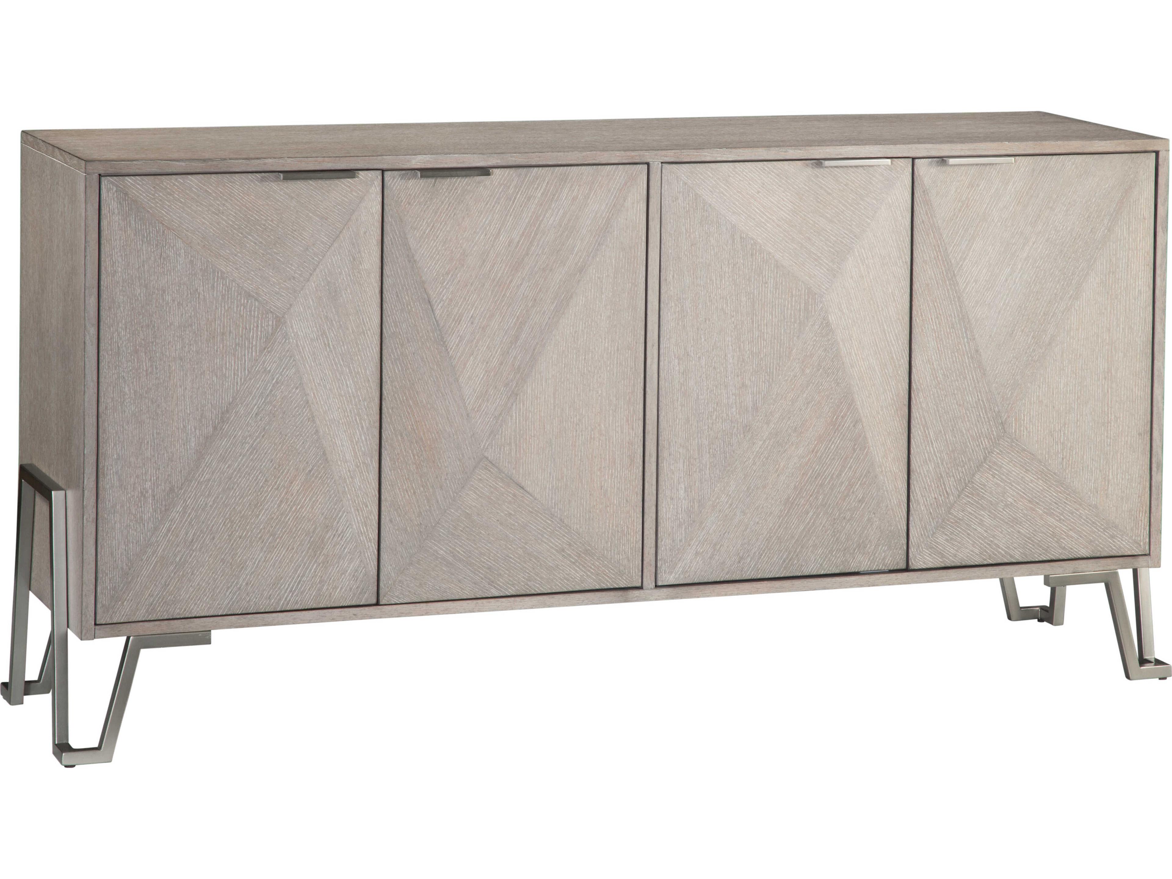 Cooper 64" Rubberwood Gray Sideboard