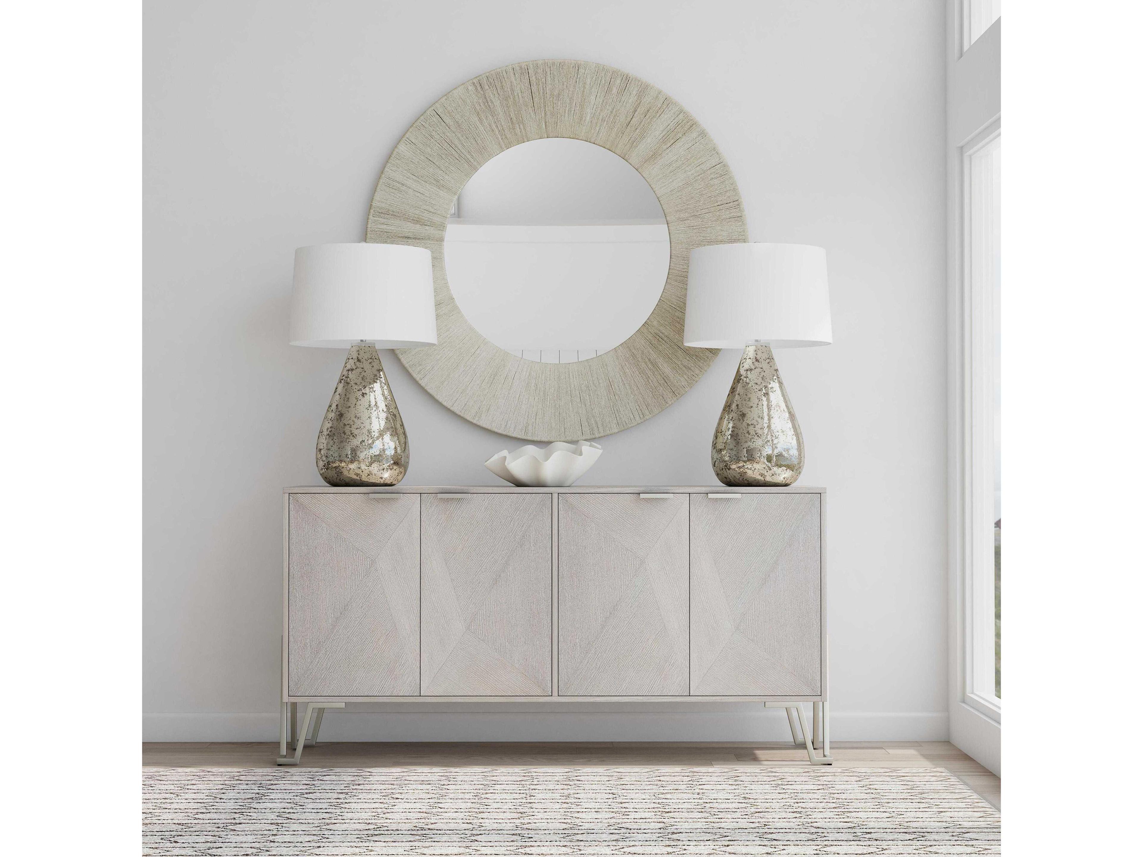 Bassett Mirror Cooper 64" Rubberwood Gray Sideboard