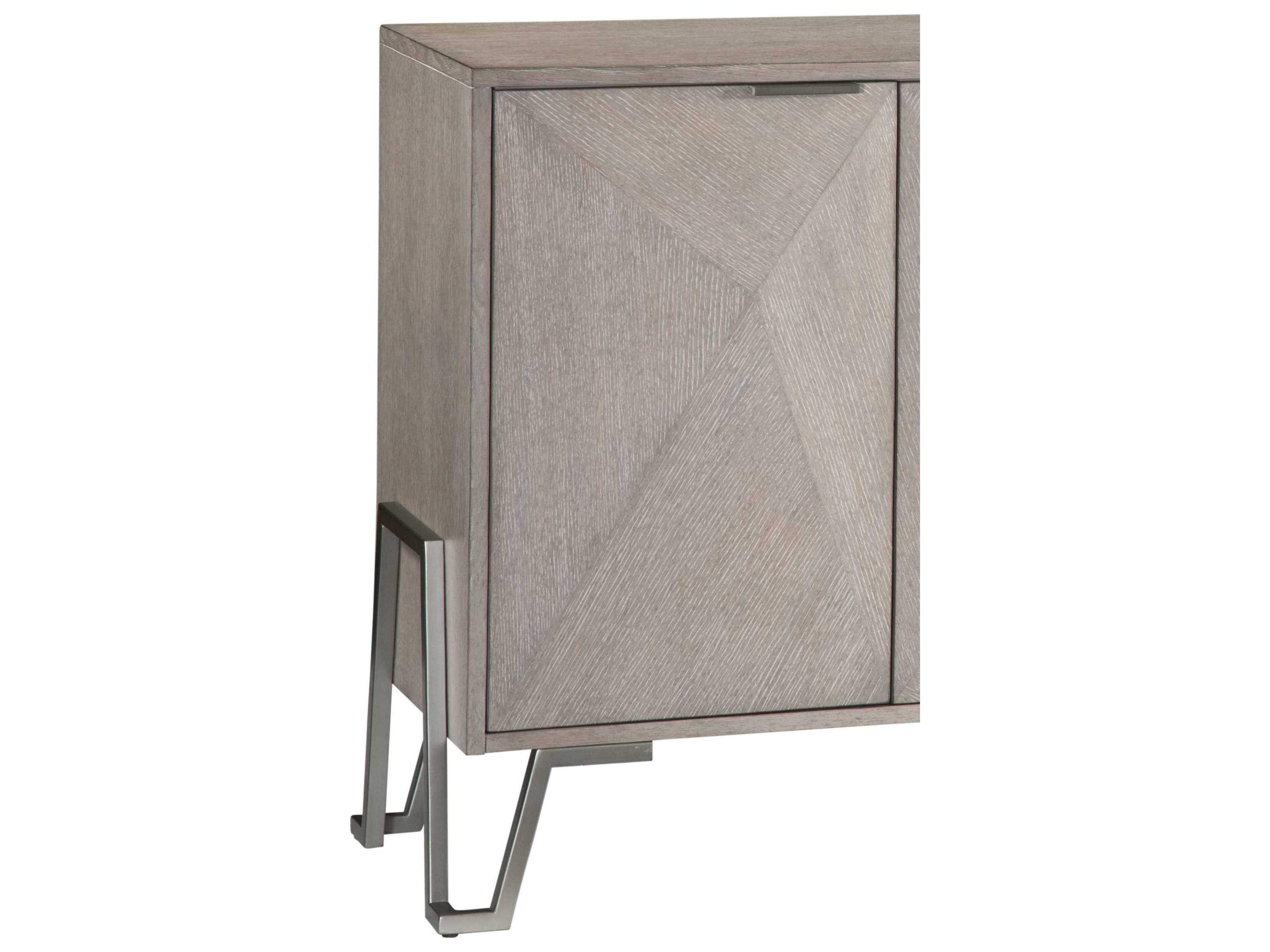 Bassett Mirror Cooper 64" Rubberwood Gray Sideboard