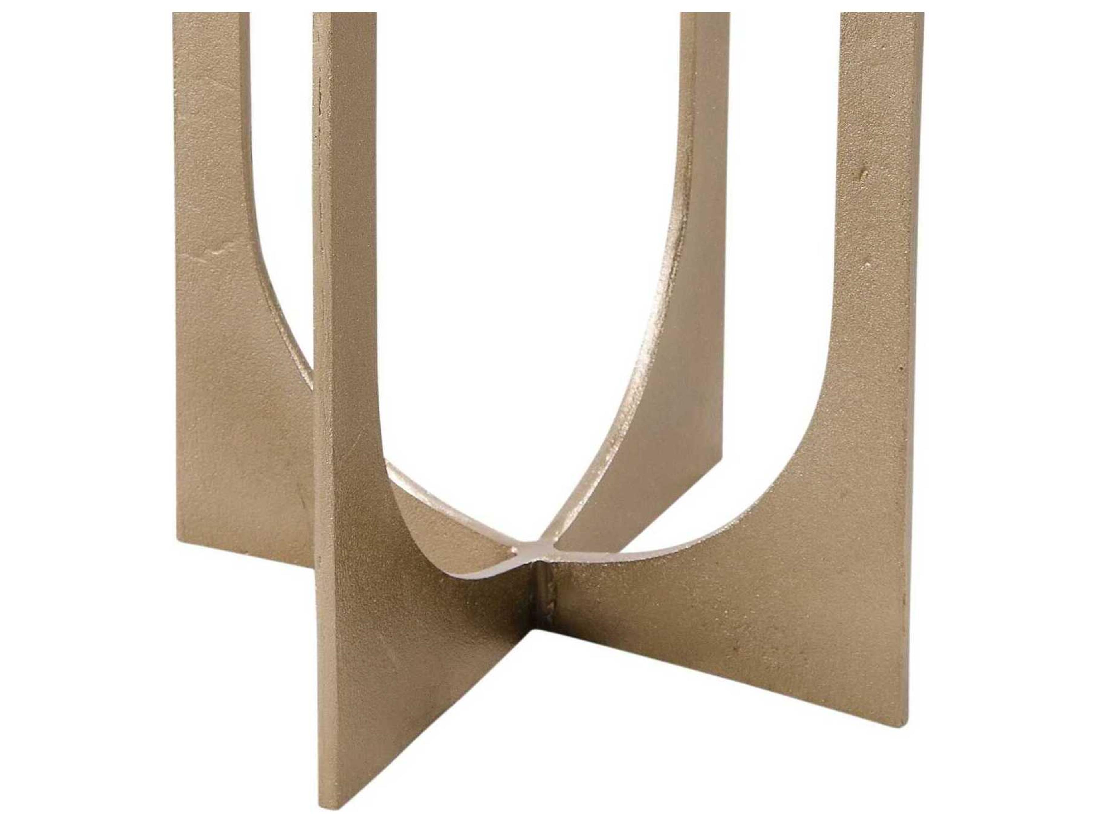 Bassett Mirror Gold Ava Accent Table