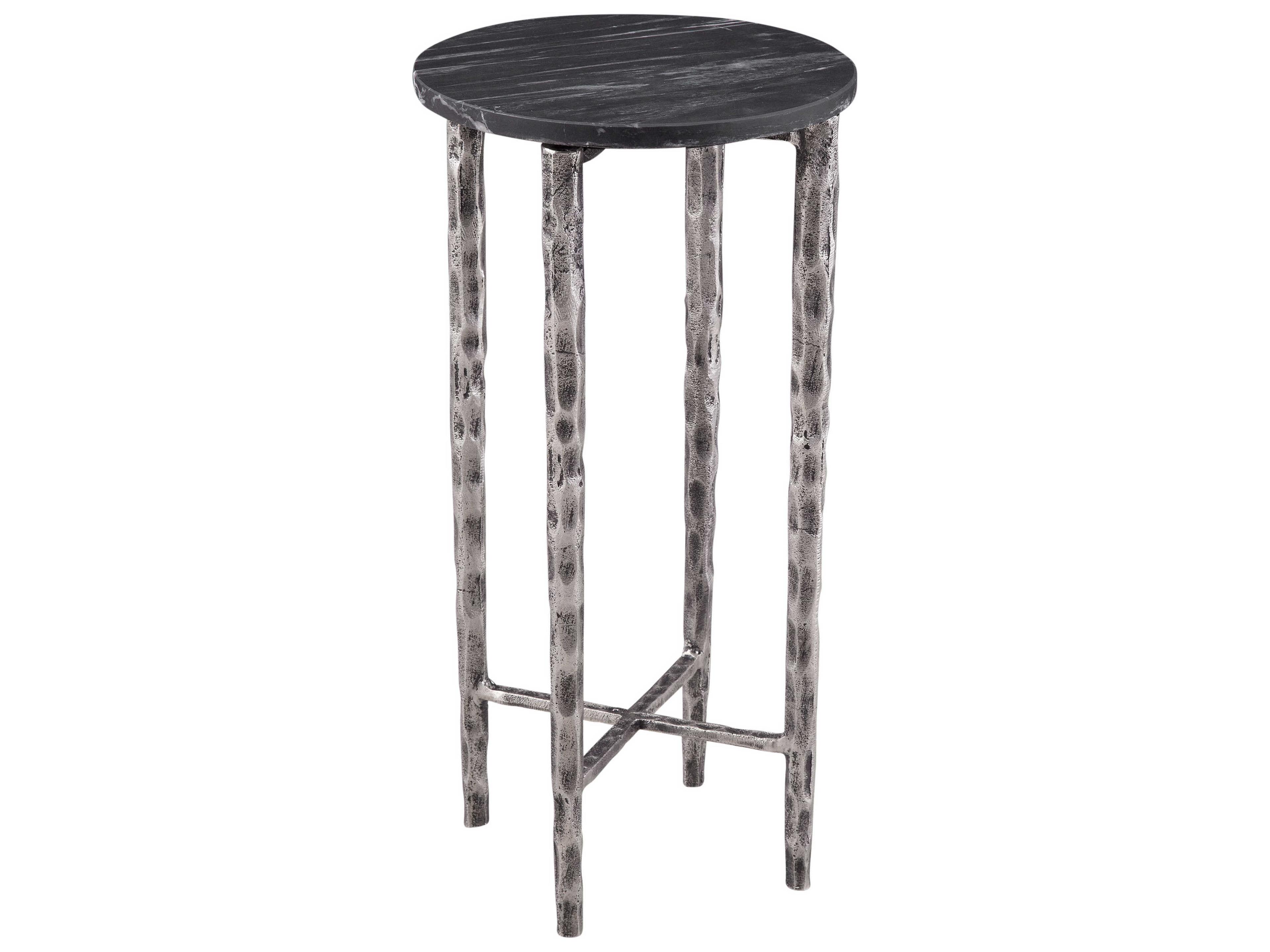 Bassett Mirror Silver Mendez Accent Table