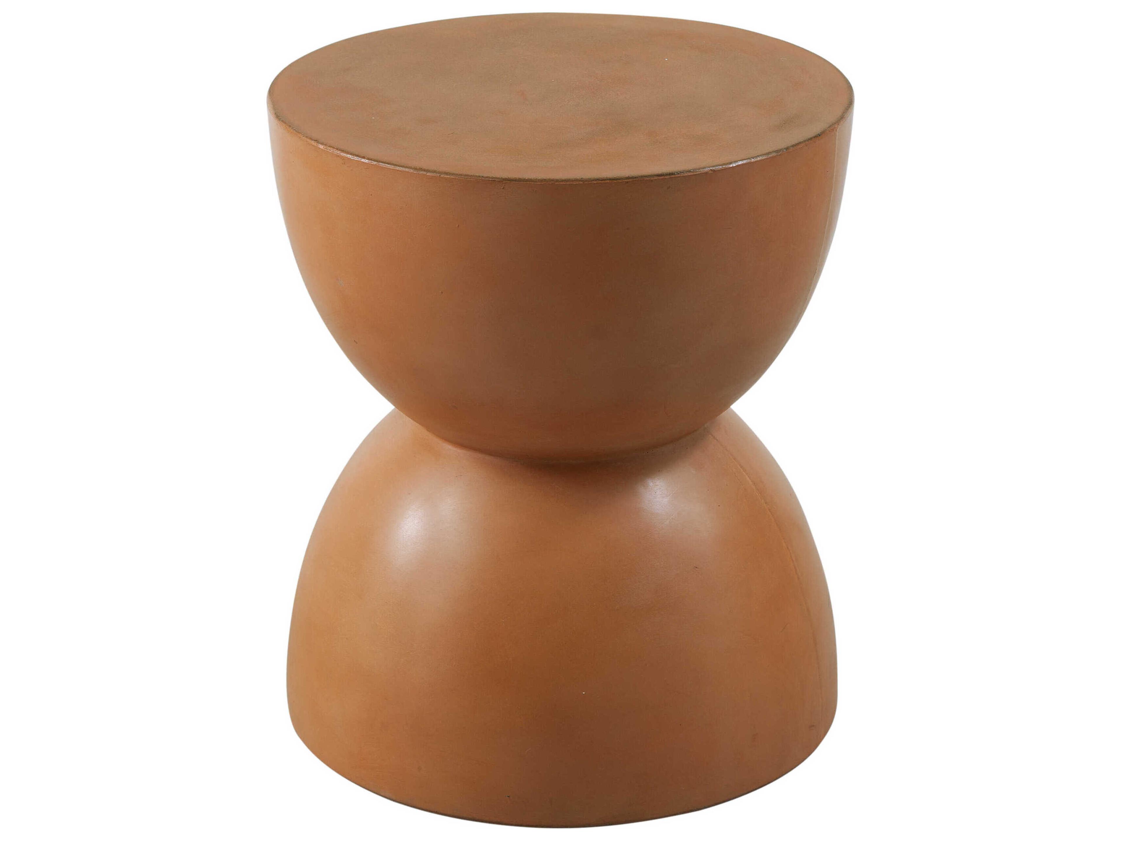 Bassett Mirror Alejandro Round Wood Orange End Table